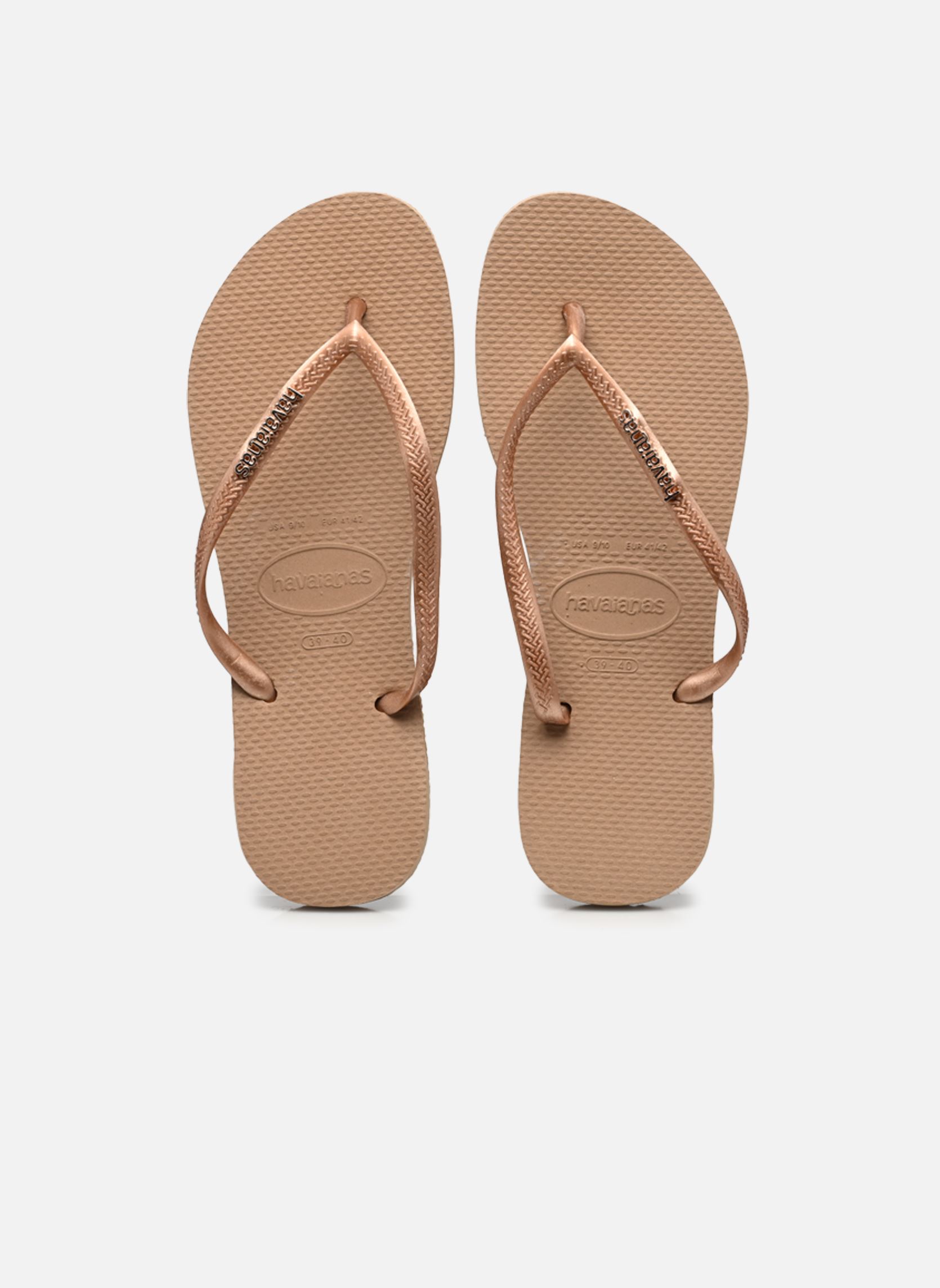 Tongs Havaianas SLIM LOGO METALLIC 35 / - vue 7