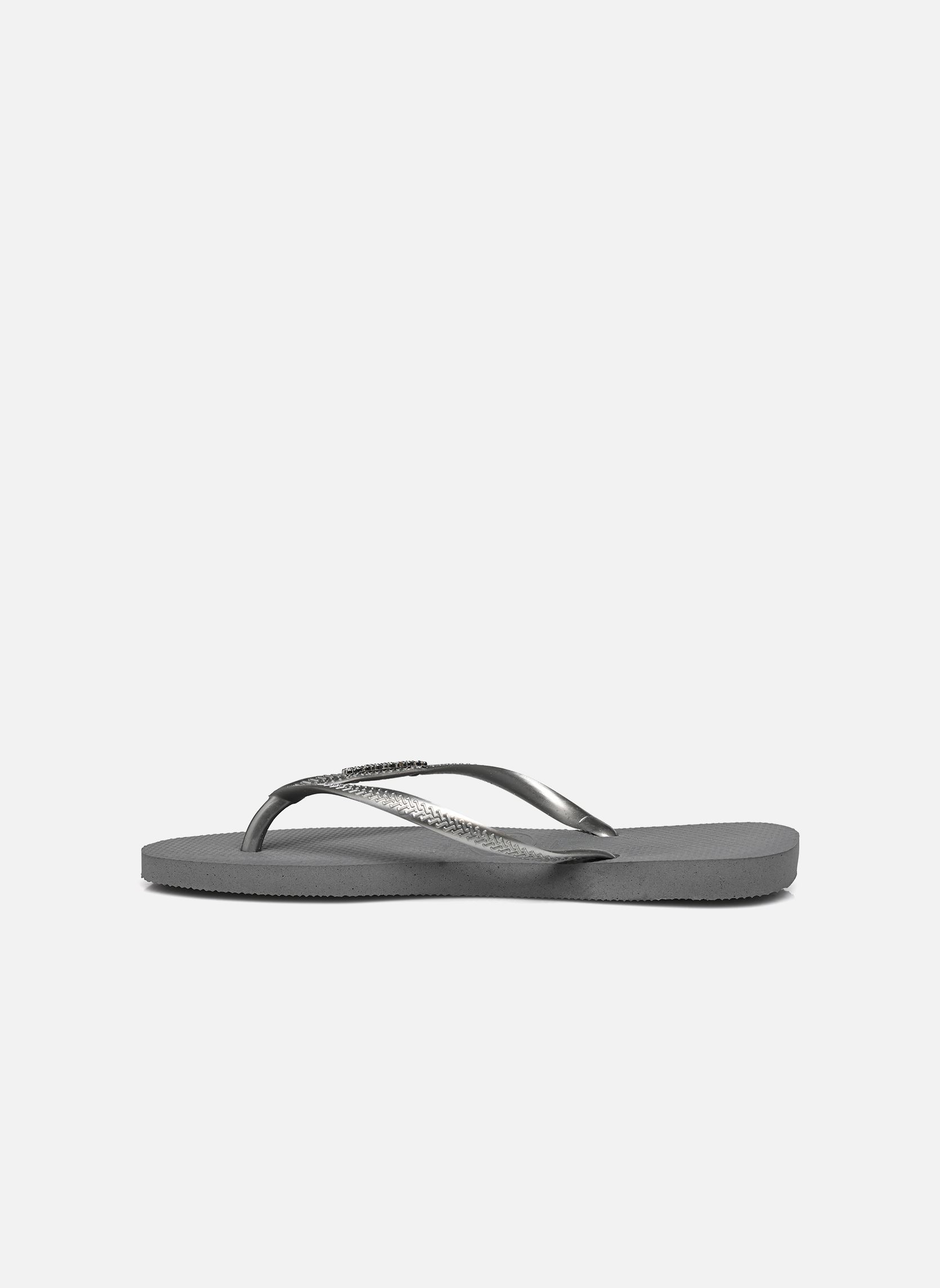 Tongs Hav. Slim Logo Metallic W femme gris Havaianas Tongs Hav. Slim Logo Metallic W femme gris STEEL GREY
