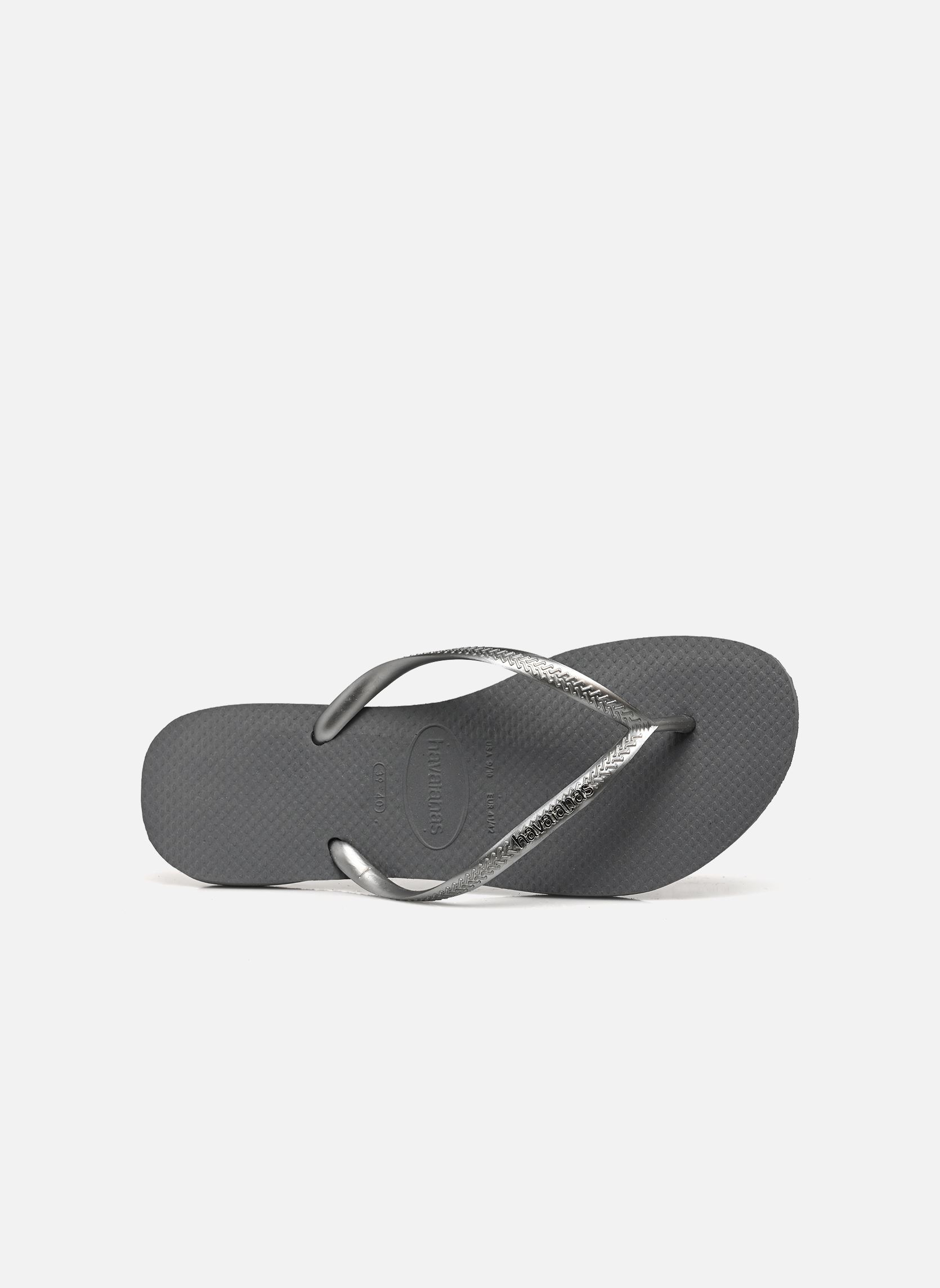 Tongs Hav. Slim Logo Metallic W femme gris Havaianas Tongs Hav. Slim Logo Metallic W femme gris STEEL GREY