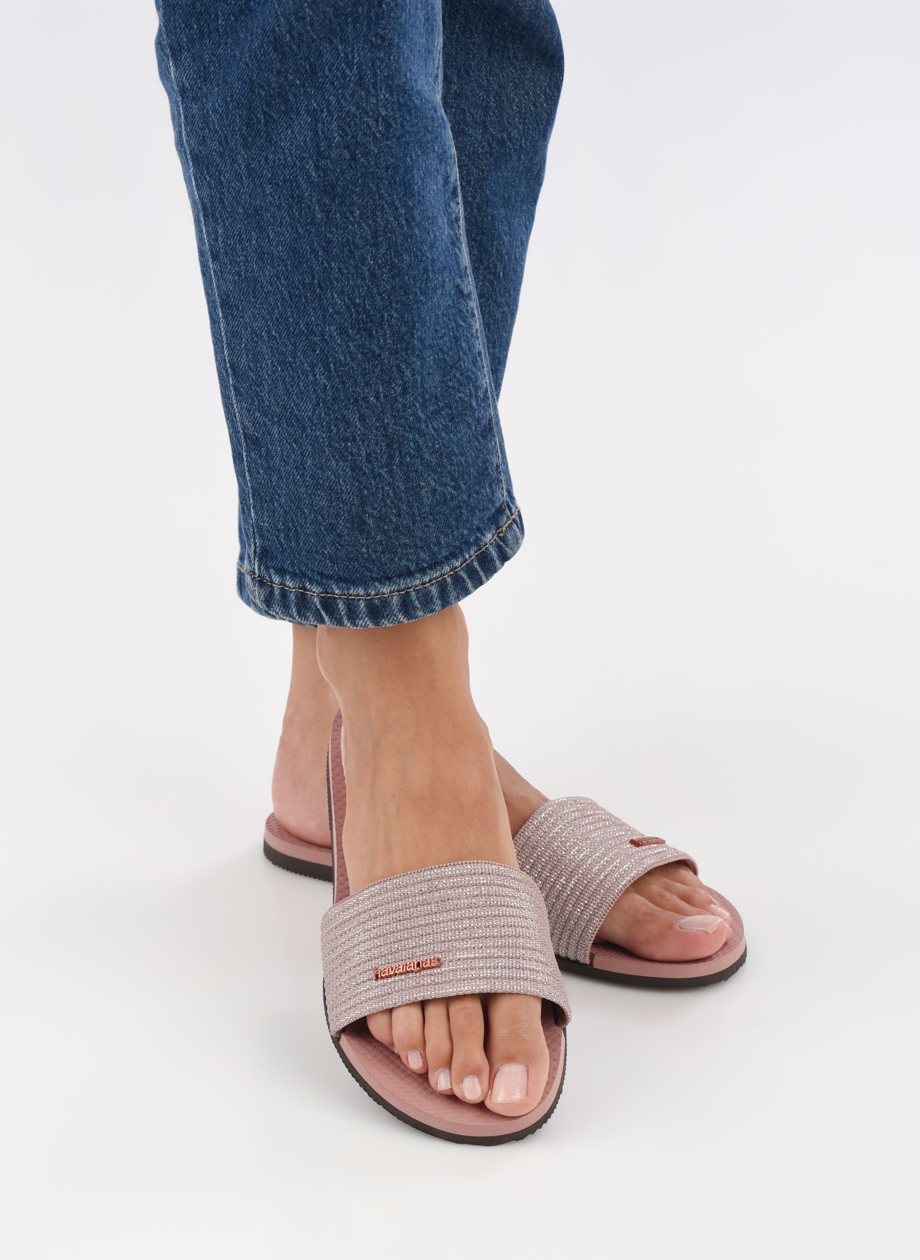 Mules Hav. You Malta Metallic W femme rose Havaianas Mules Hav. You Malta Metallic W femme rose CROCUS ROSE