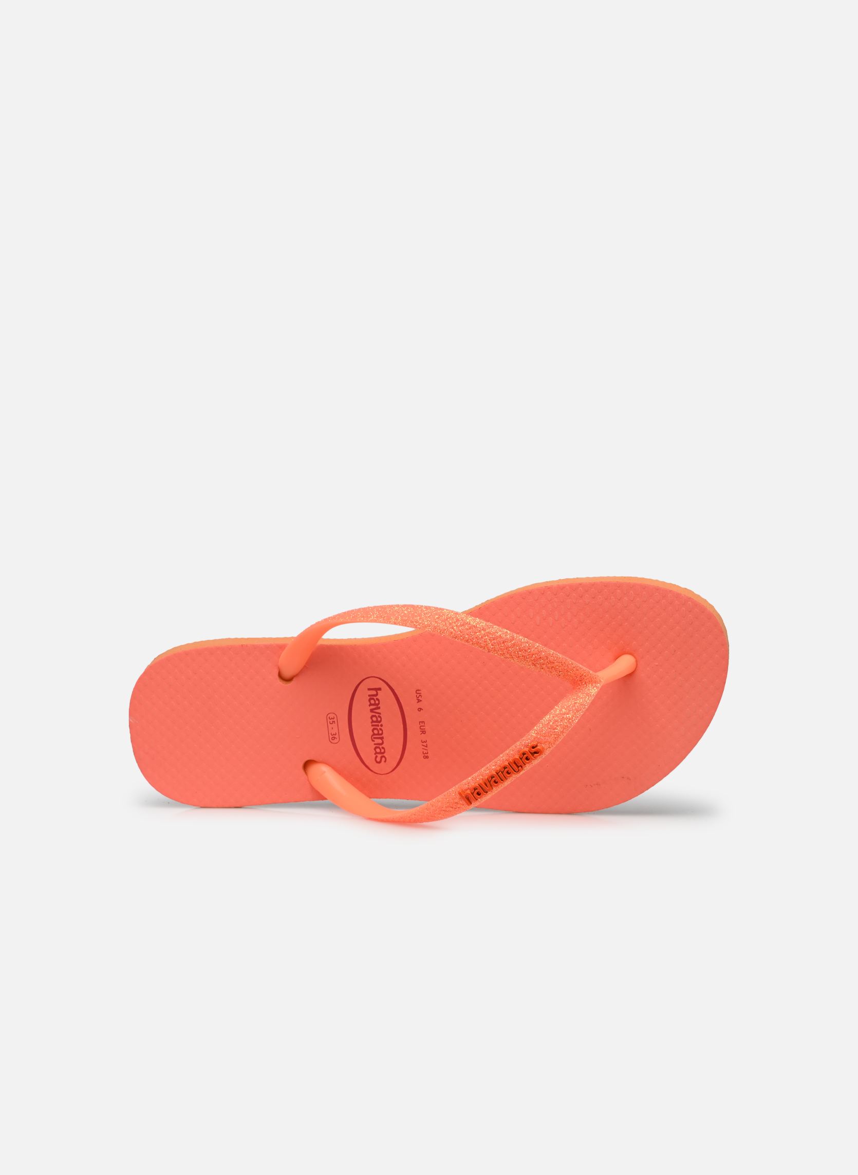 Flip-Flops Hav. Slim Glitter Neon W damen rosa Havaianas Flip-Flops Hav. Slim Glitter Neon W damen rosa CORAL SPARK