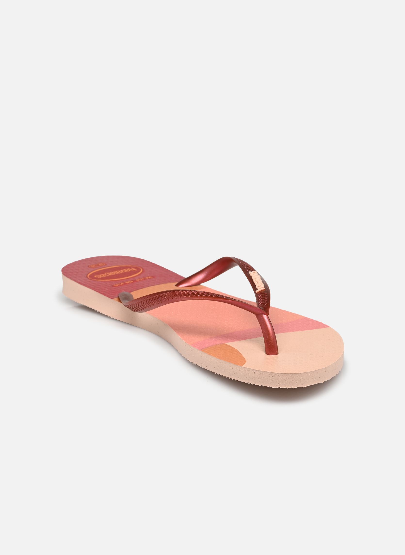 Tongs Slim Palette Glow W femme rose Havaianas Tongs Slim Palette Glow W femme rose BALLET ROSE