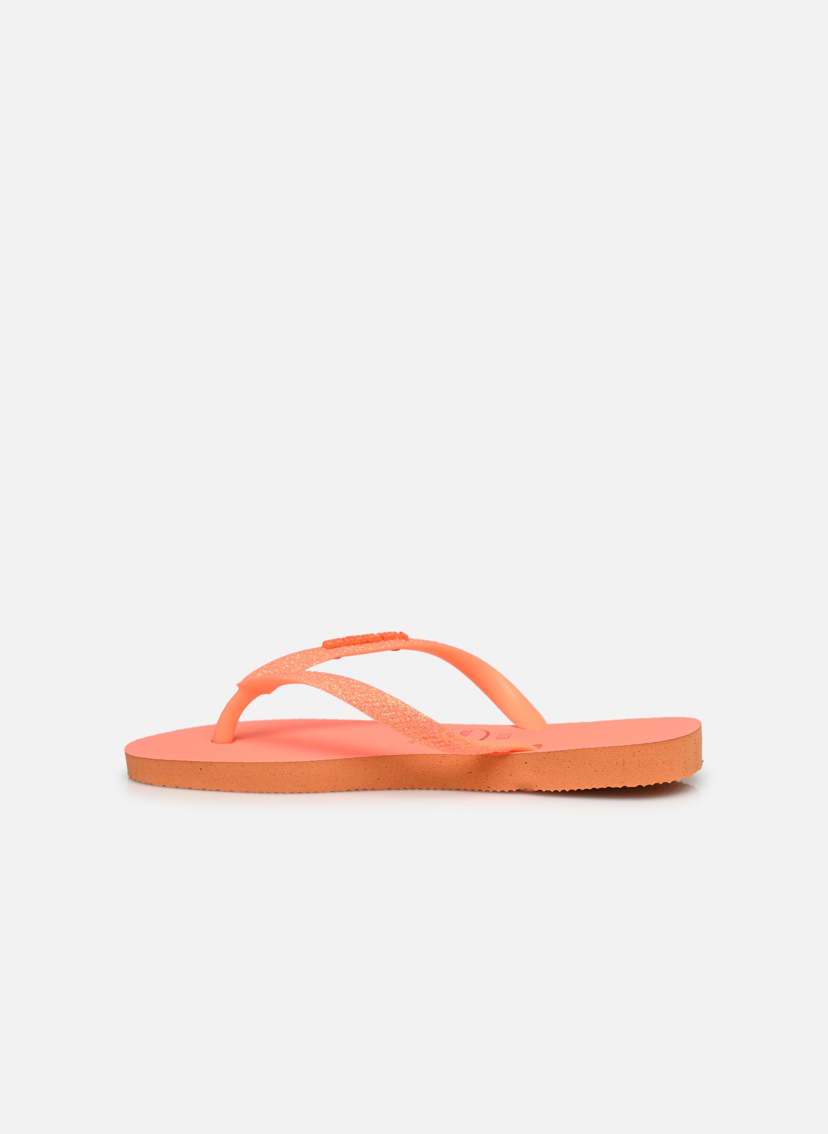 Slippers Kids Slim Glitter Neon meisjes roze Havaianas Slippers Kids Slim Glitter Neon meisjes roze CORAL SPARK