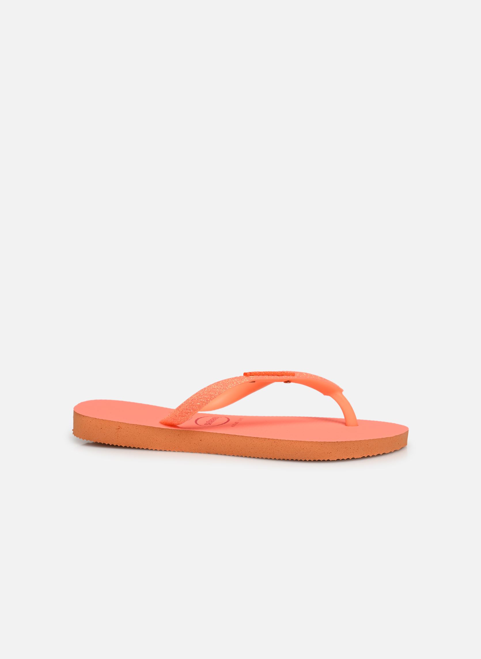 Slippers Kids Slim Glitter Neon meisjes roze Havaianas Slippers Kids Slim Glitter Neon meisjes roze CORAL SPARK