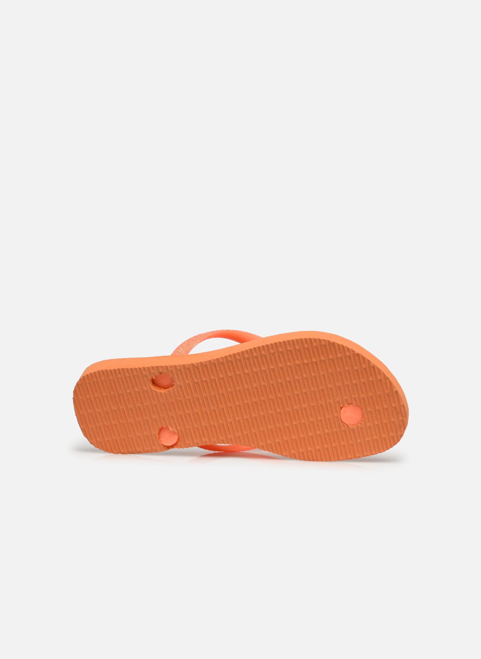 Slippers Kids Slim Glitter Neon meisjes roze Havaianas Slippers Kids Slim Glitter Neon meisjes roze CORAL SPARK