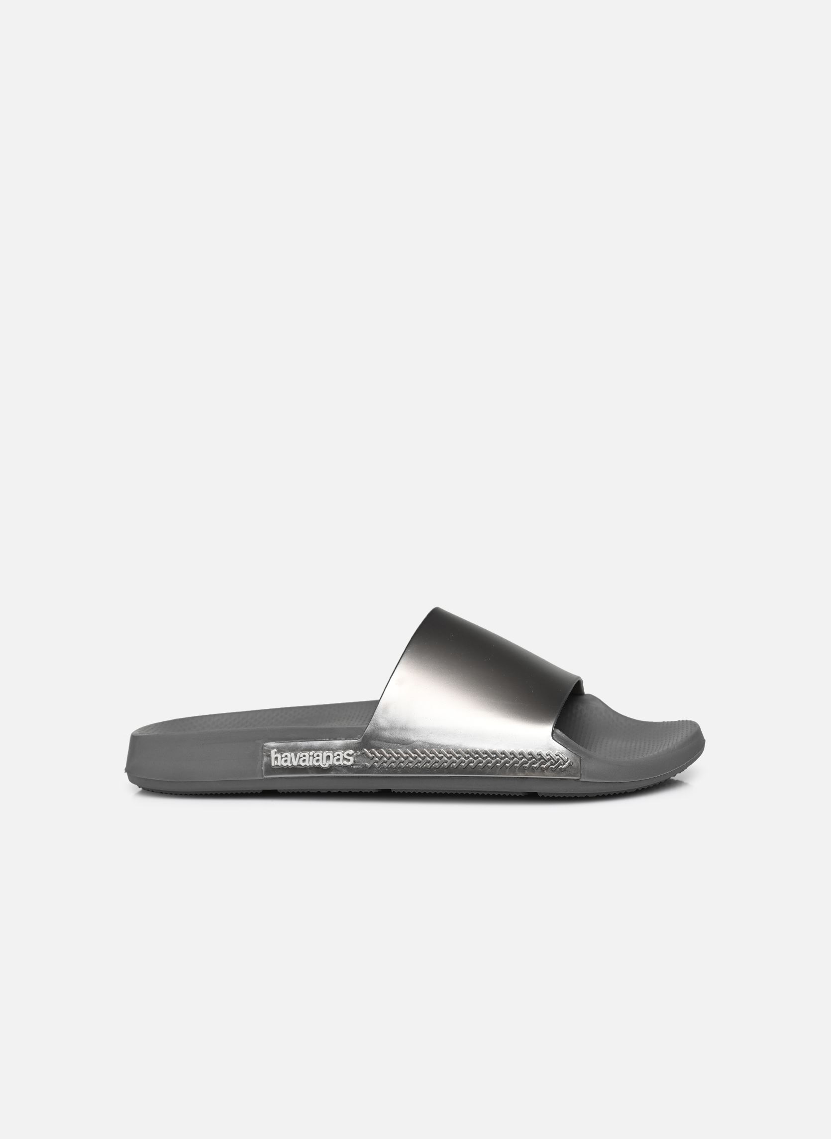 Flip-Flops und Badeschlappen Kids Slide Classic Metallic silber Havaianas Flip-Flops und Badeschlappen Kids Slide Classic Metallic silber STEEL GREY