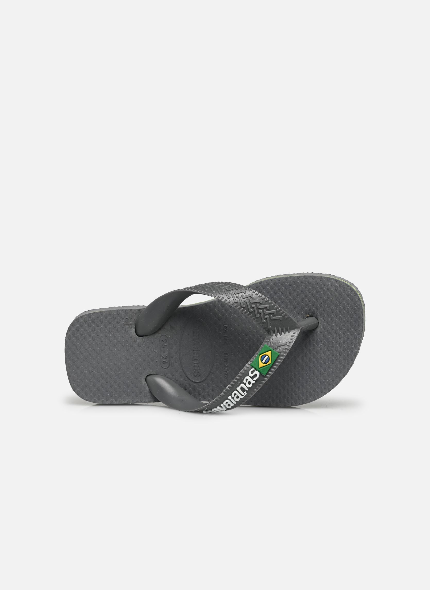 Flip-Flops Kids Brasil Logo grau Havaianas Flip-Flops Kids Brasil Logo grau STEEL GREY/STEEL GREY