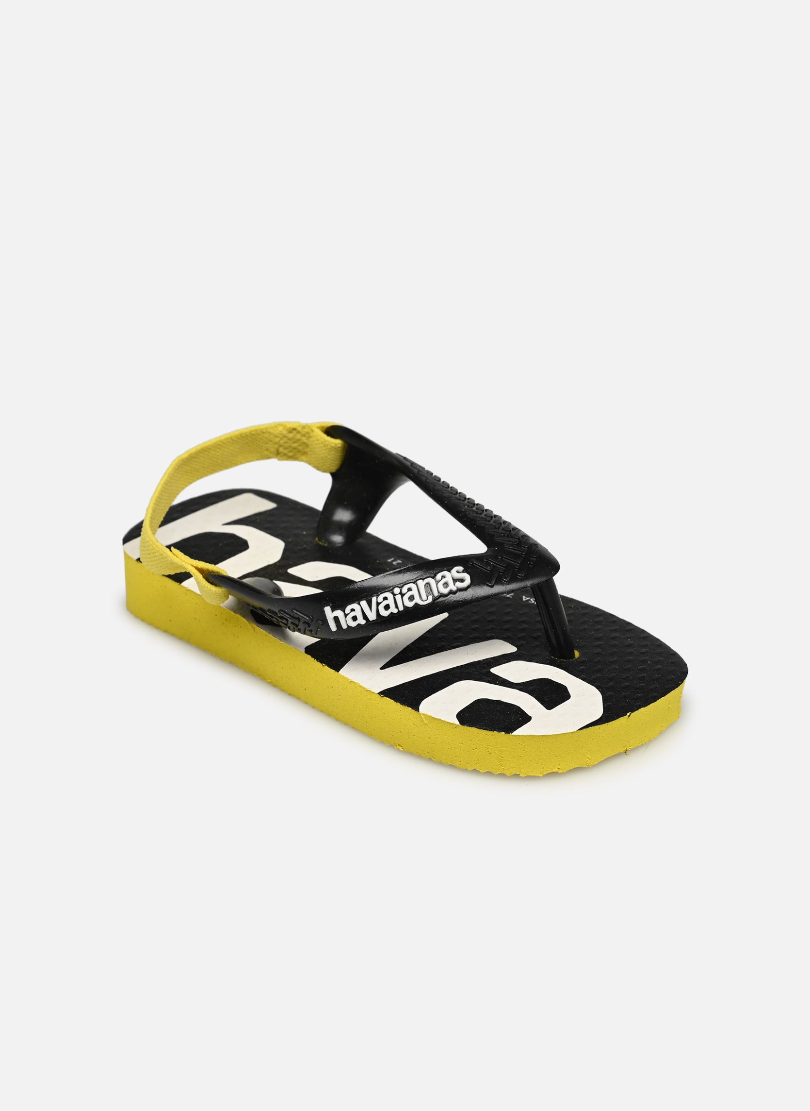 Tongs Kids Baby Logomania jaune Havaianas Tongs Kids Baby Logomania jaune Citrus Yellow