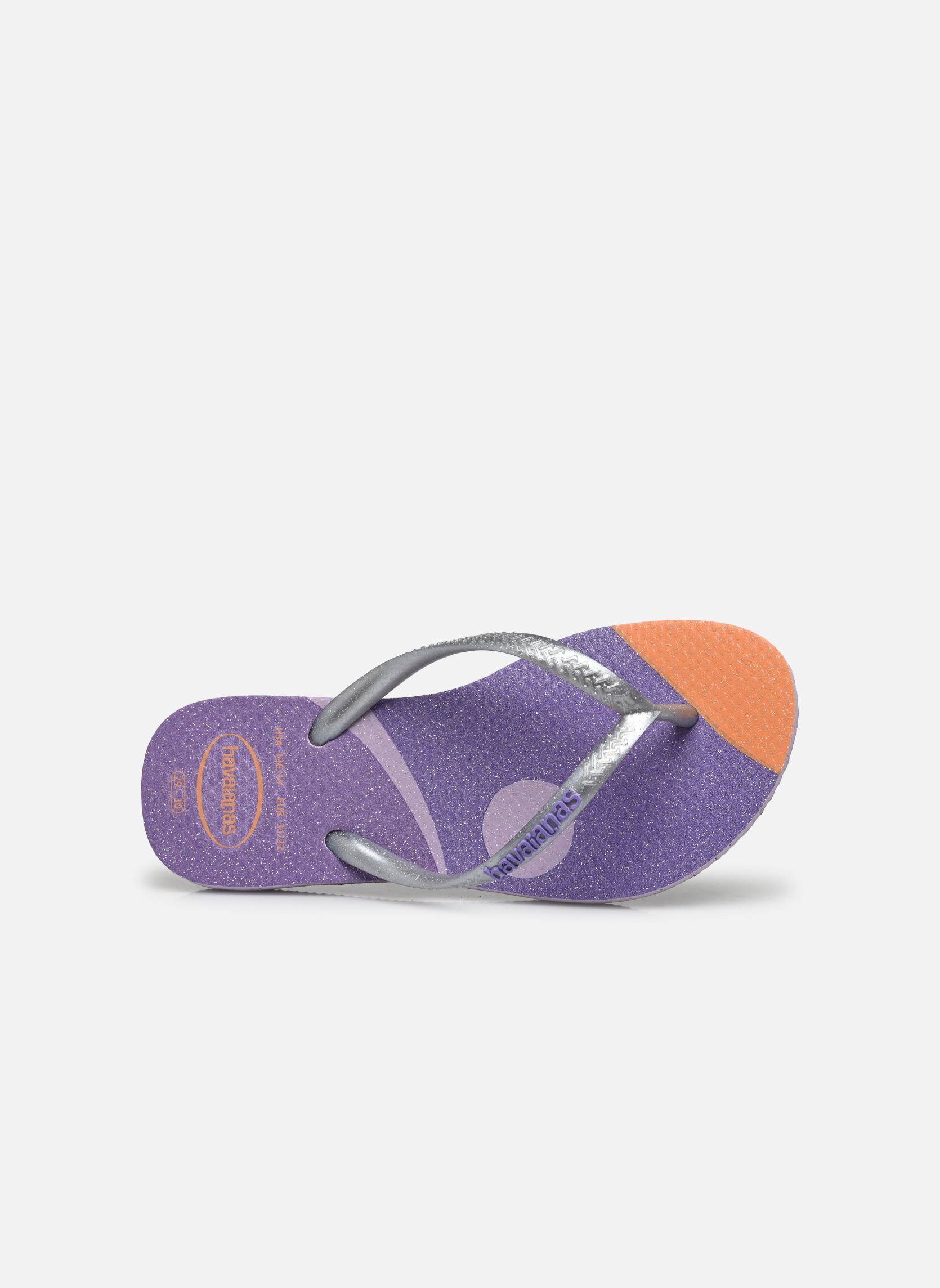 Tongs Kids Slim Palette Glow fille violet Havaianas Tongs Kids Slim Palette Glow fille violet Quiet Lilac