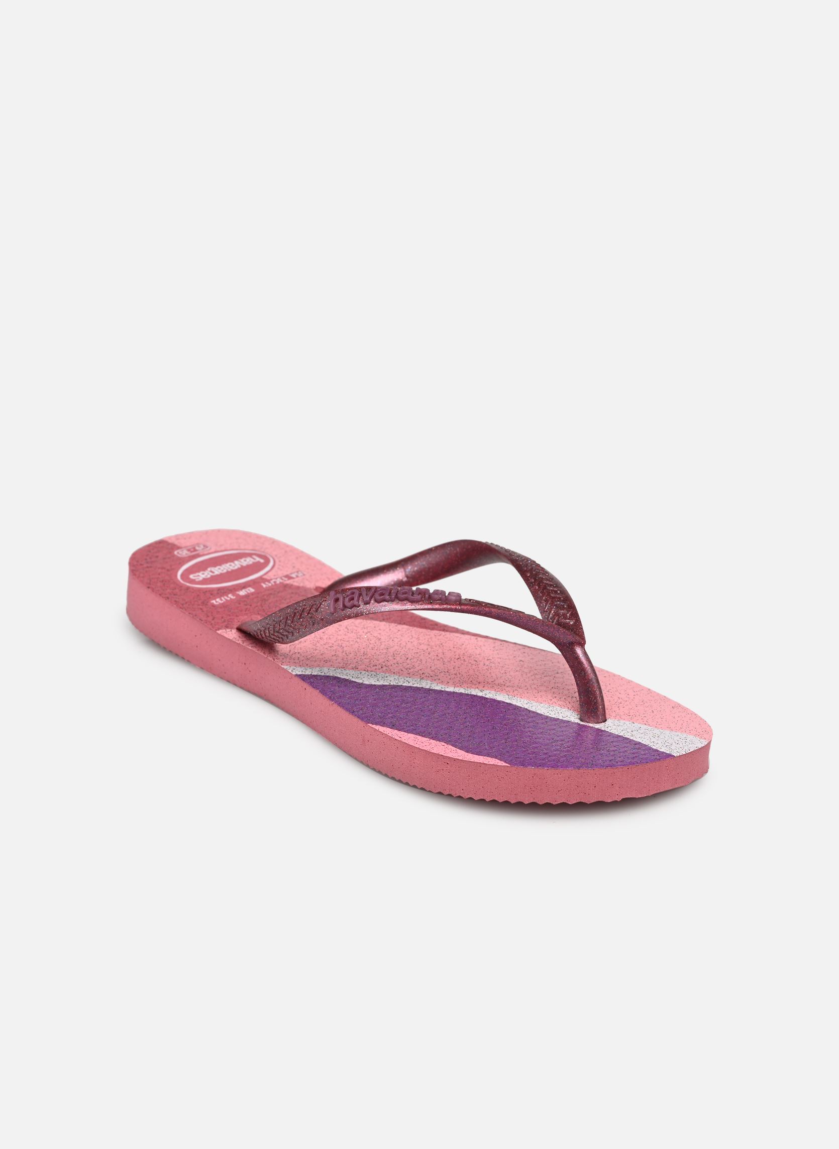 Flip-Flops Kids Slim Palette Glow mädchen rosa Havaianas Flip-Flops Kids Slim Palette Glow mädchen rosa VELVET ROSE