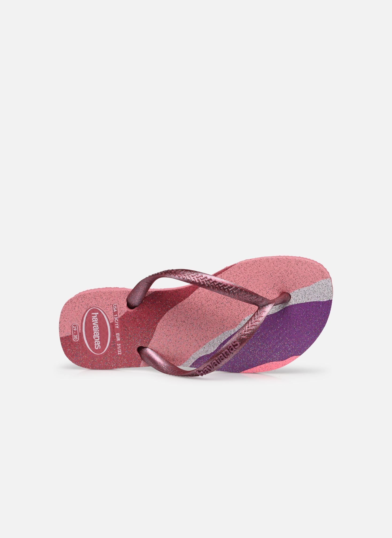 Flip-Flops Kids Slim Palette Glow mädchen rosa Havaianas Flip-Flops Kids Slim Palette Glow mädchen rosa VELVET ROSE