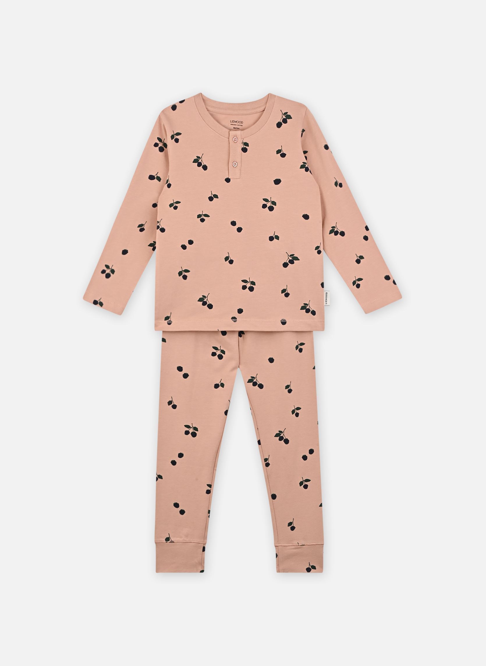 Pyjama sets Wilhelm printed pyjamas set roze Liewood Pyjama sets Wilhelm printed pyjamas set roze MINI BERRY / PALE TUSCANY