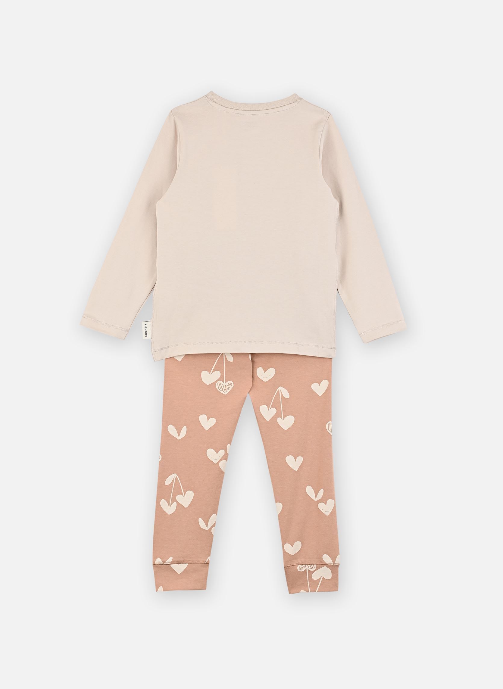 Schlafanzug-Sets Wilhelm printed pyjamas set rosa Liewood Schlafanzug-Sets Wilhelm printed pyjamas set rosa Heart / Sweetheart / Pale tusc