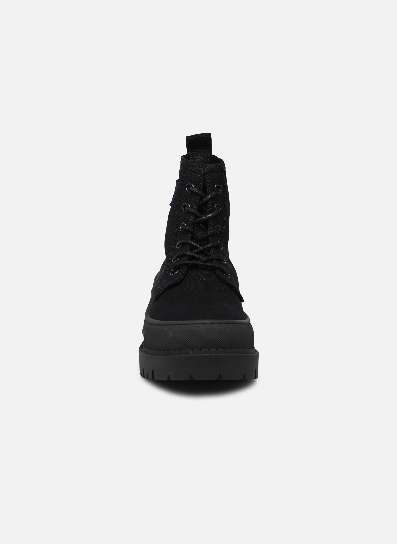 Bottines à lacets TOMMY JEANS FOXING BOOT femme noir Tommy Hilfiger Bottines à lacets TOMMY JEANS FOXING BOOT femme noir BLACK