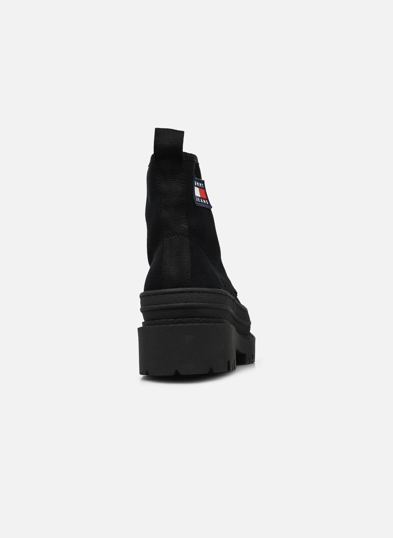 Bottines à lacets TOMMY JEANS FOXING BOOT femme noir Tommy Hilfiger Bottines à lacets TOMMY JEANS FOXING BOOT femme noir BLACK