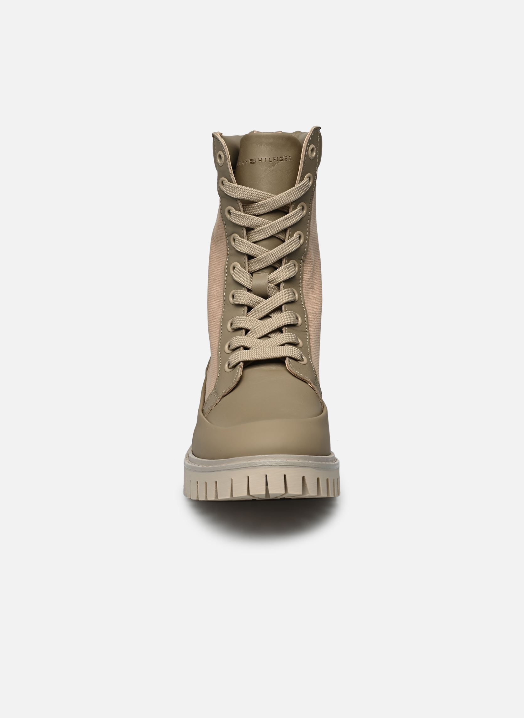 Bottines à lacets TH CASUAL LACE UP BOOT femme beige Tommy Hilfiger Bottines à lacets TH CASUAL LACE UP BOOT femme beige BEIGE