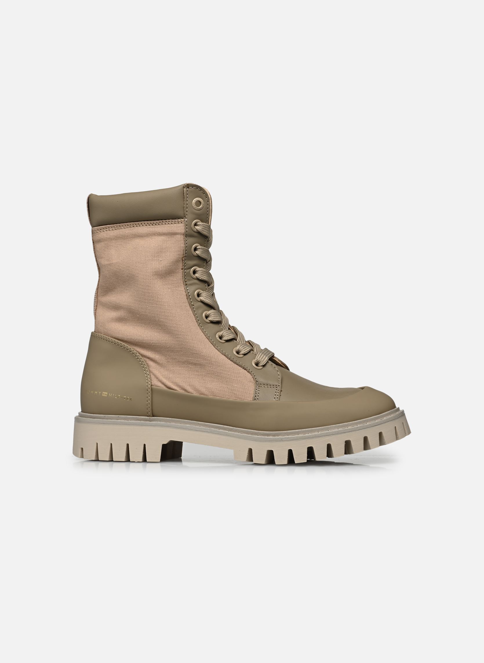 Bottines à lacets TH CASUAL LACE UP BOOT femme beige Tommy Hilfiger Bottines à lacets TH CASUAL LACE UP BOOT femme beige BEIGE
