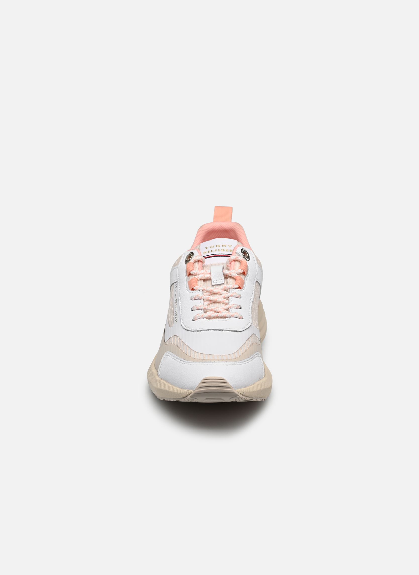 Baskets basses FEMININE MATERIAL MIX RUNNER femme blanc Tommy Hilfiger Baskets basses FEMININE MATERIAL MIX RUNNER femme blanc FEATHER WHITE