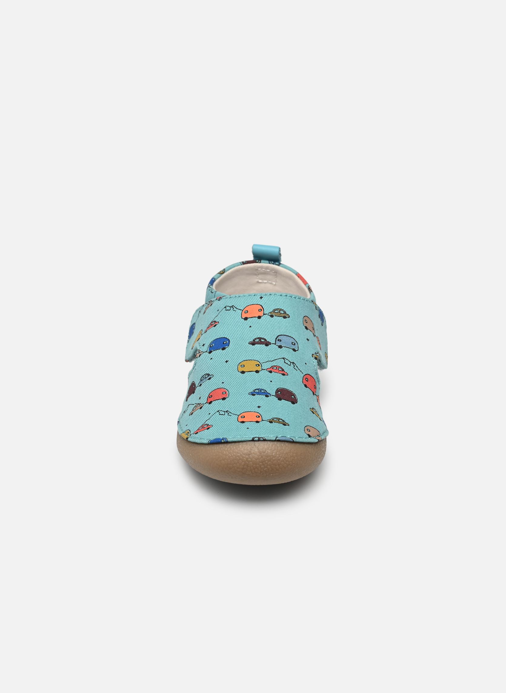 Chaussons BG - Chausson VB toile imprimé bleu Vertbaudet Chaussons BG - Chausson VB toile imprimé bleu BLEU
