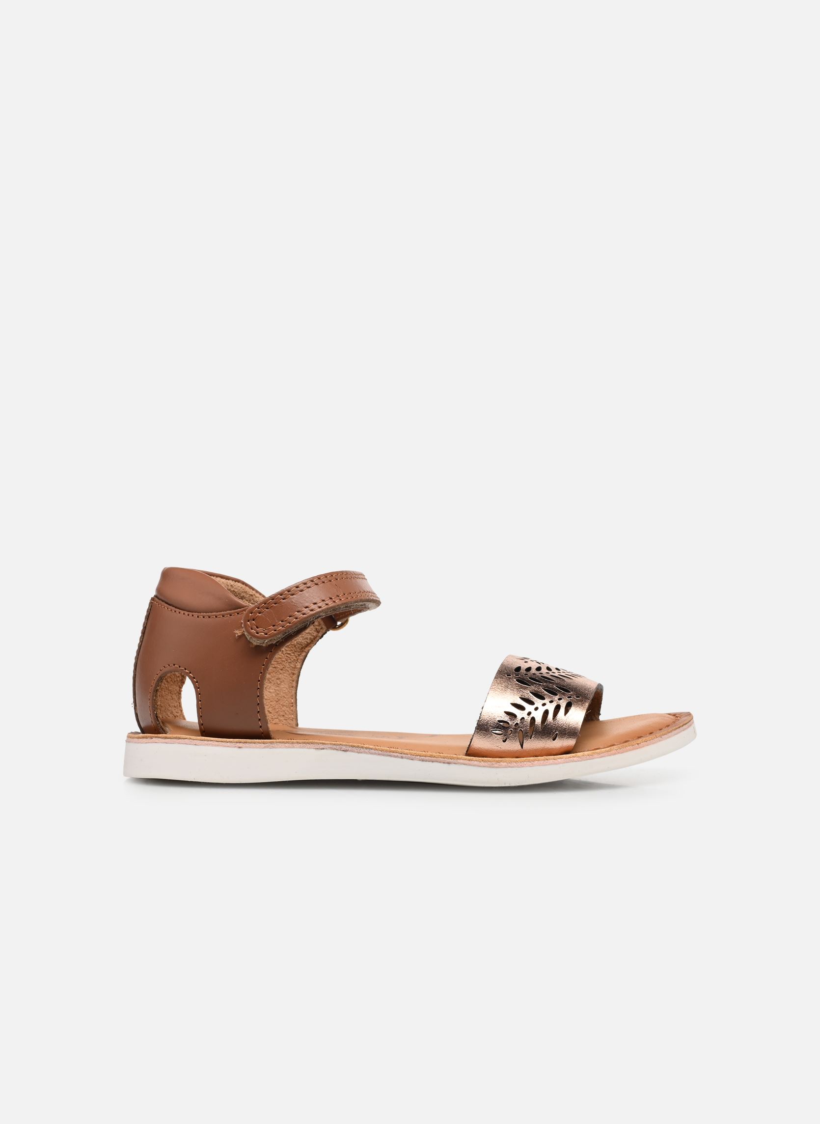 Sandalen JF - Sandale lazercut C mädchen braun Vertbaudet Sandalen JF - Sandale lazercut C mädchen braun MARRON & BOIS
