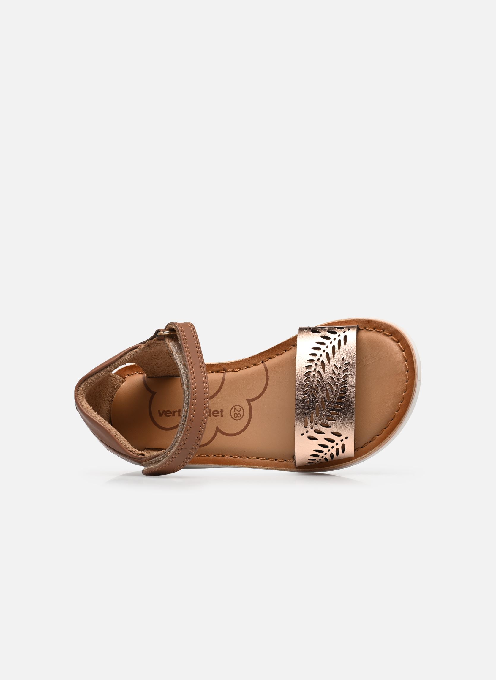 Sandalen JF - Sandale lazercut C mädchen braun Vertbaudet Sandalen JF - Sandale lazercut C mädchen braun MARRON & BOIS