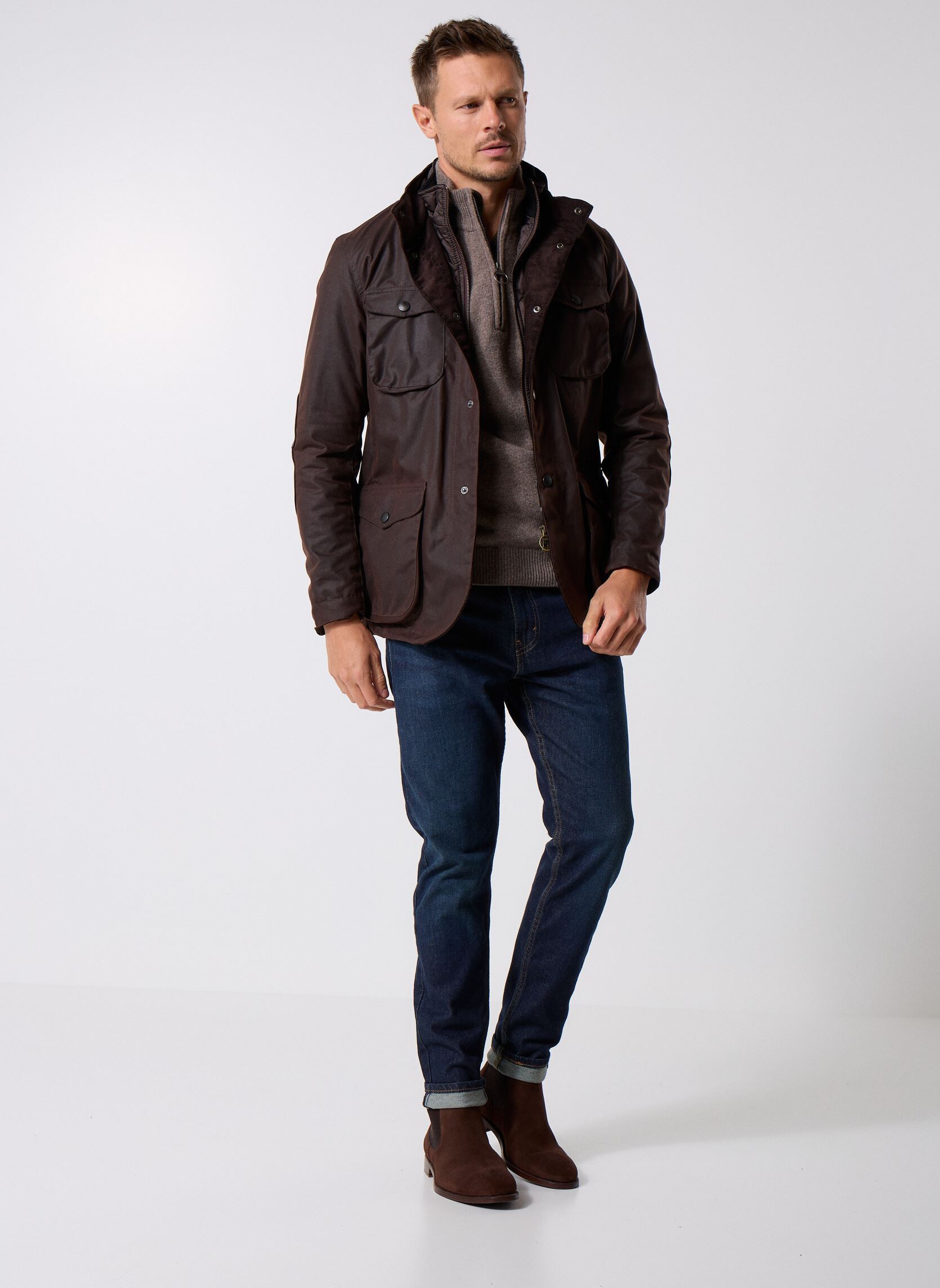 Parkas Ogston Wax Jacket hombre marrón Barbour Parkas Ogston Wax Jacket hombre marrón RUSTIC/CLASSIC