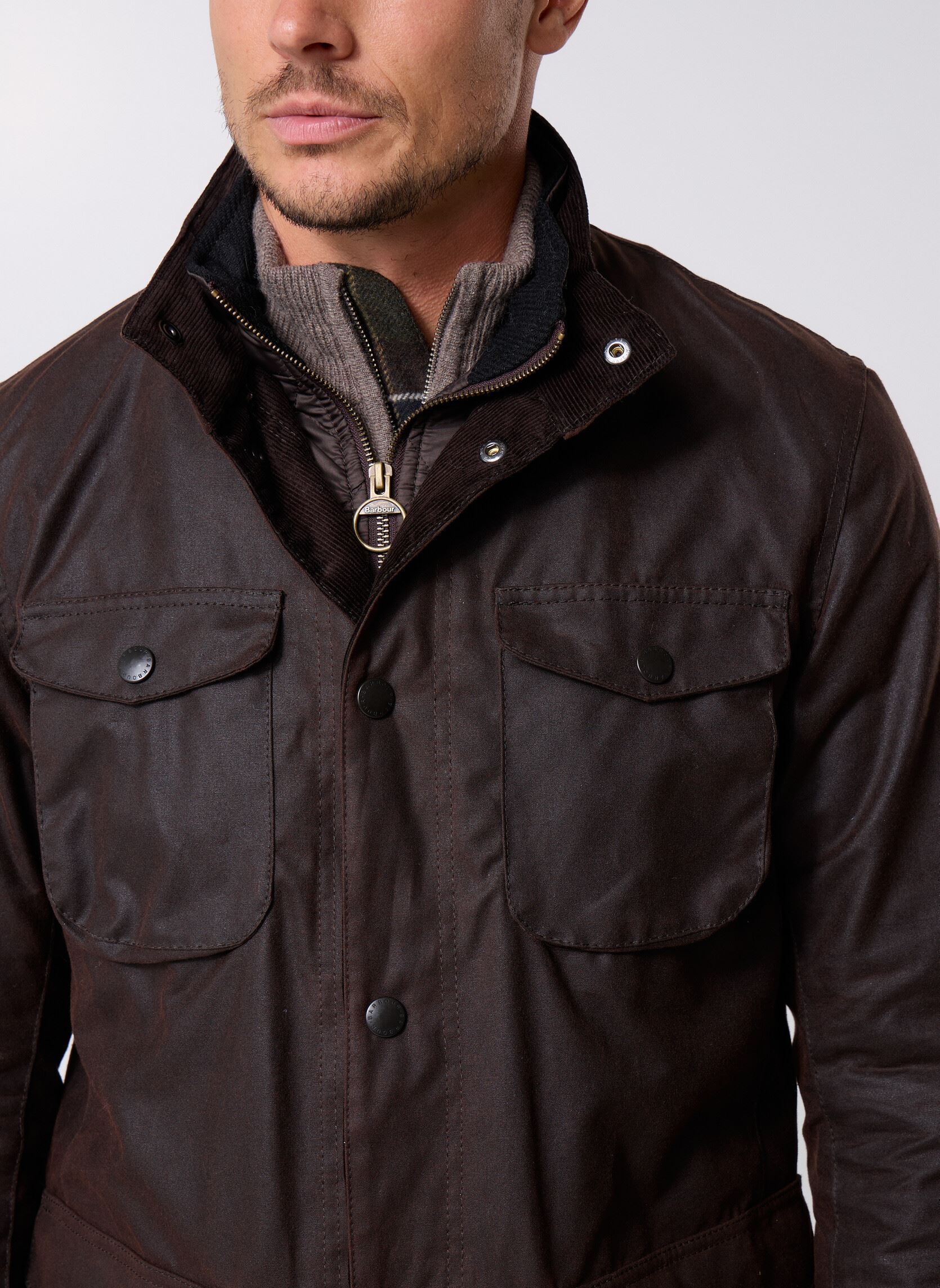 Parkas Ogston Wax Jacket hombre marrón Barbour Parkas Ogston Wax Jacket hombre marrón RUSTIC/CLASSIC
