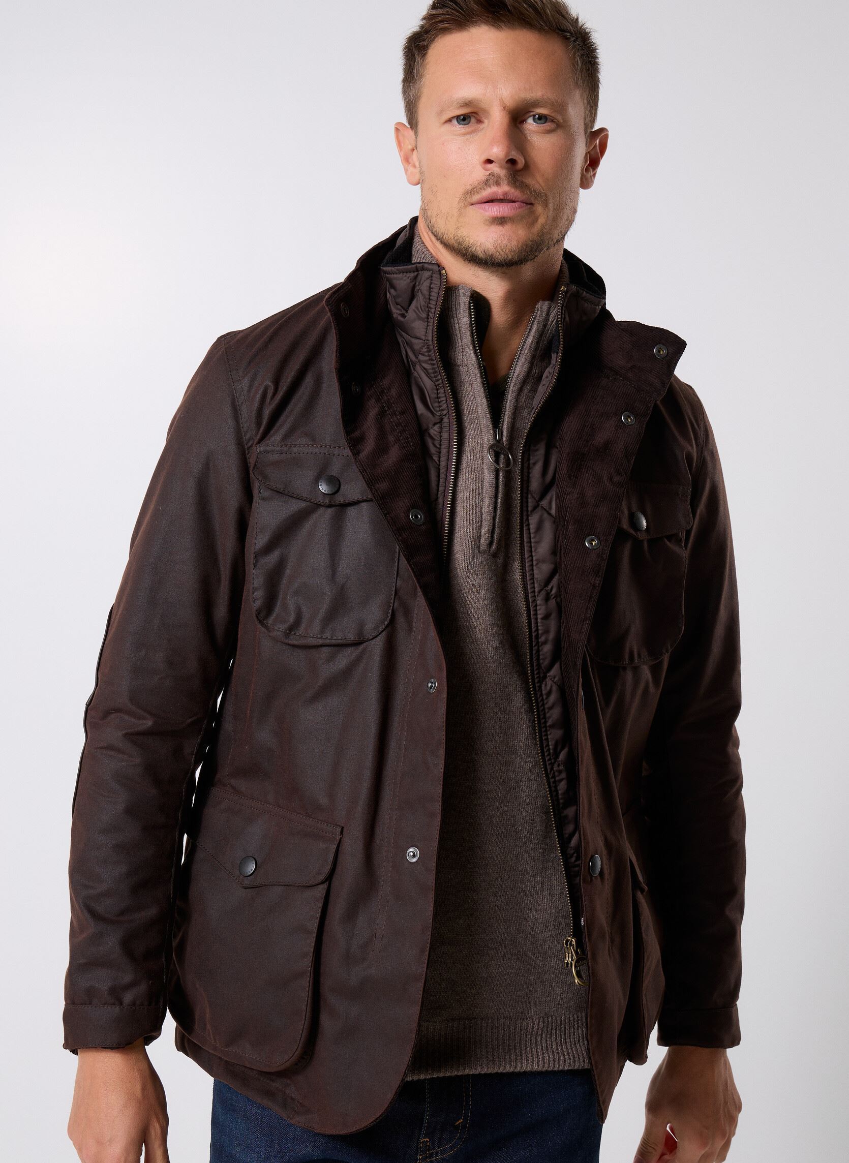 Parkas Ogston Wax Jacket hombre marrón Barbour Parkas Ogston Wax Jacket hombre marrón RUSTIC/CLASSIC