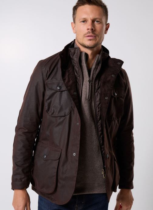 Barbour Winterjas Ogston Wax Jacket heren bruin