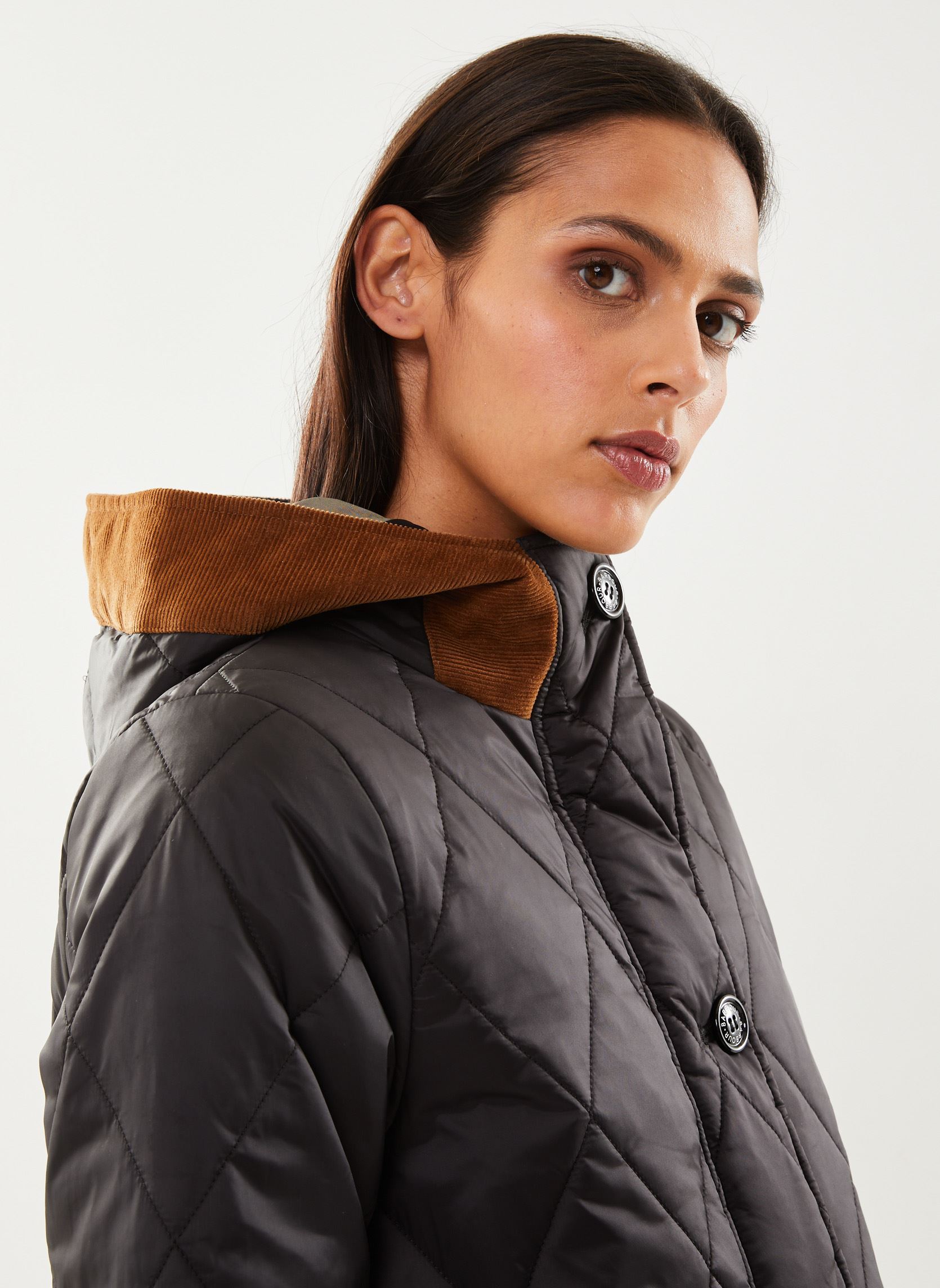 Doudounes Mickley Quilt femme noir Barbour Doudounes Mickley Quilt femme noir BLACK/ANCIENT