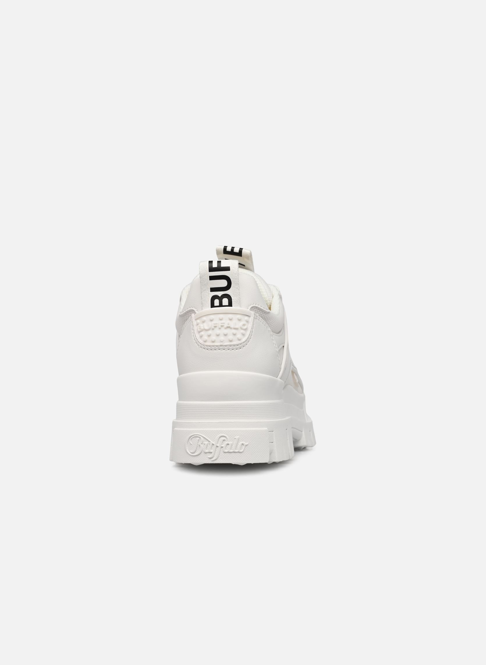 Baskets basses ASPHA HYB - SHOE FLAT - VEGAN NAPPA/MESH femme blanc Buffalo Baskets basses ASPHA HYB - SHOE FLAT - VEGAN NAPPA/MESH femme blanc White