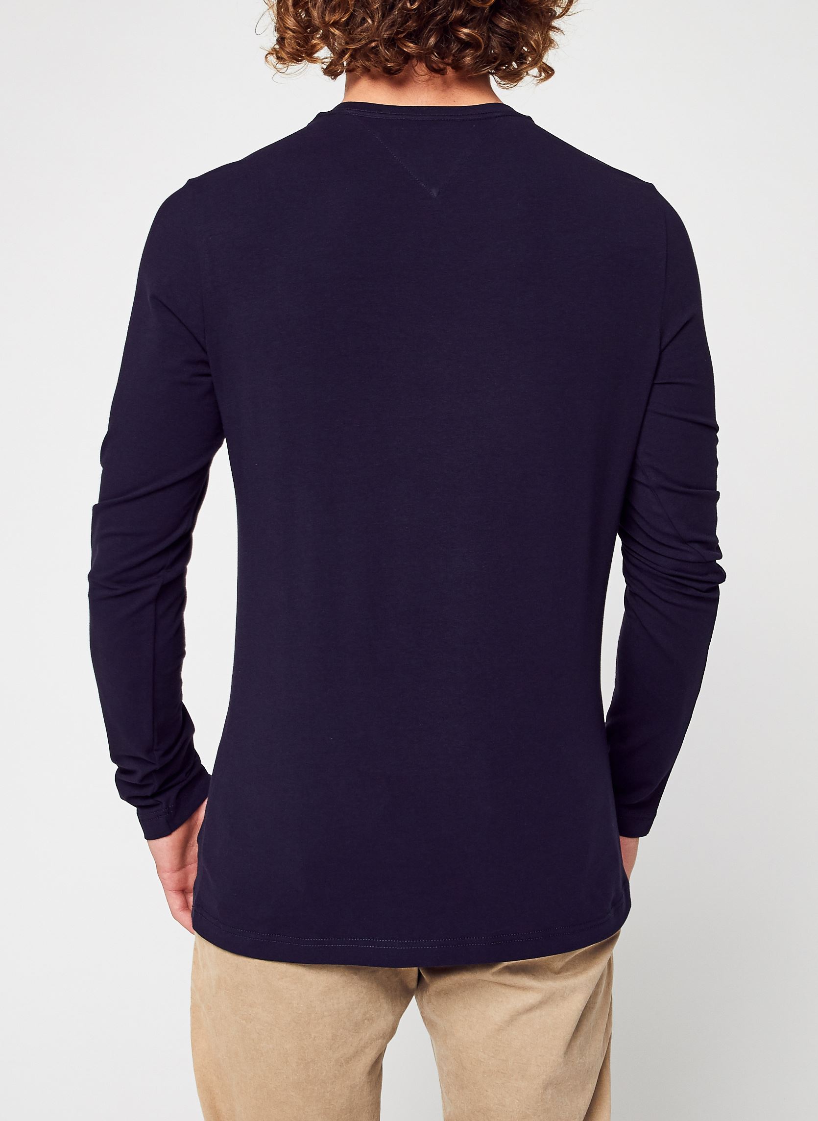 Tee-shirts Stretch Slim Fit Long Sleeve Tee homme bleu Tommy Hilfiger Tee-shirts Stretch Slim Fit Long Sleeve Tee homme bleu NAVY BLUE