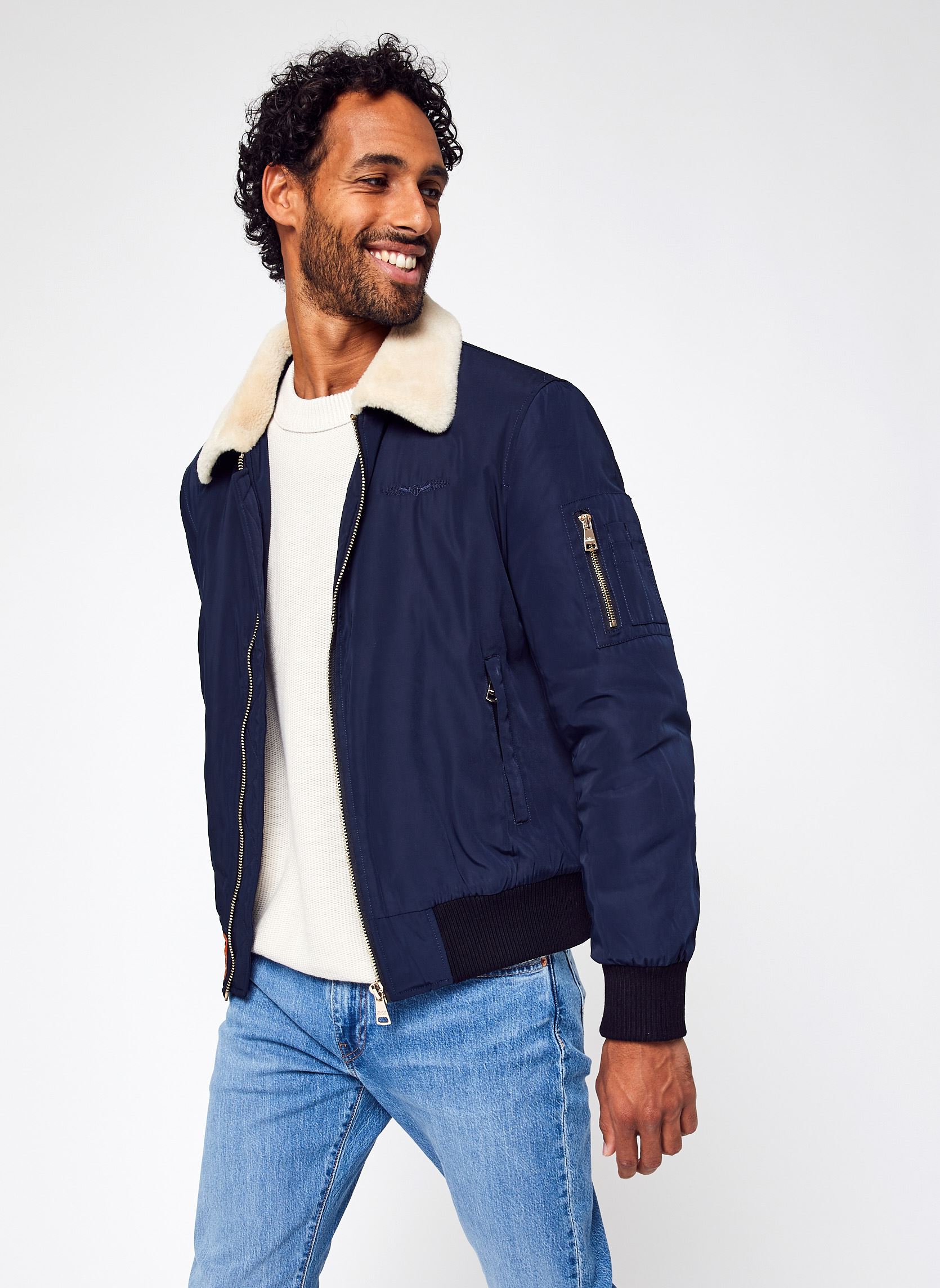 Bomberjacks Versmold Men heren blauw Bombers Original Bomberjacks Versmold Men heren blauw NAVY
