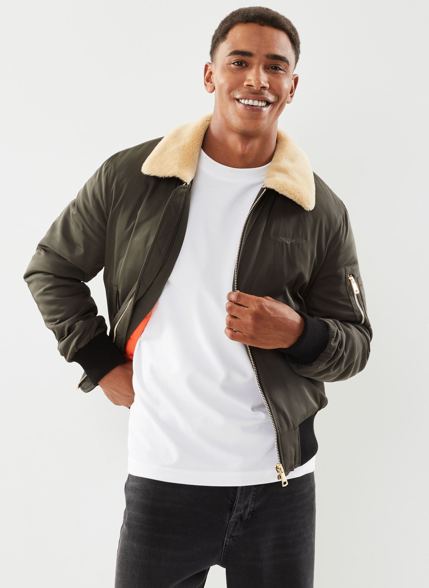 Blousons Versmold Men homme vert Bombers Original Blousons Versmold Men homme vert DARK KAKI