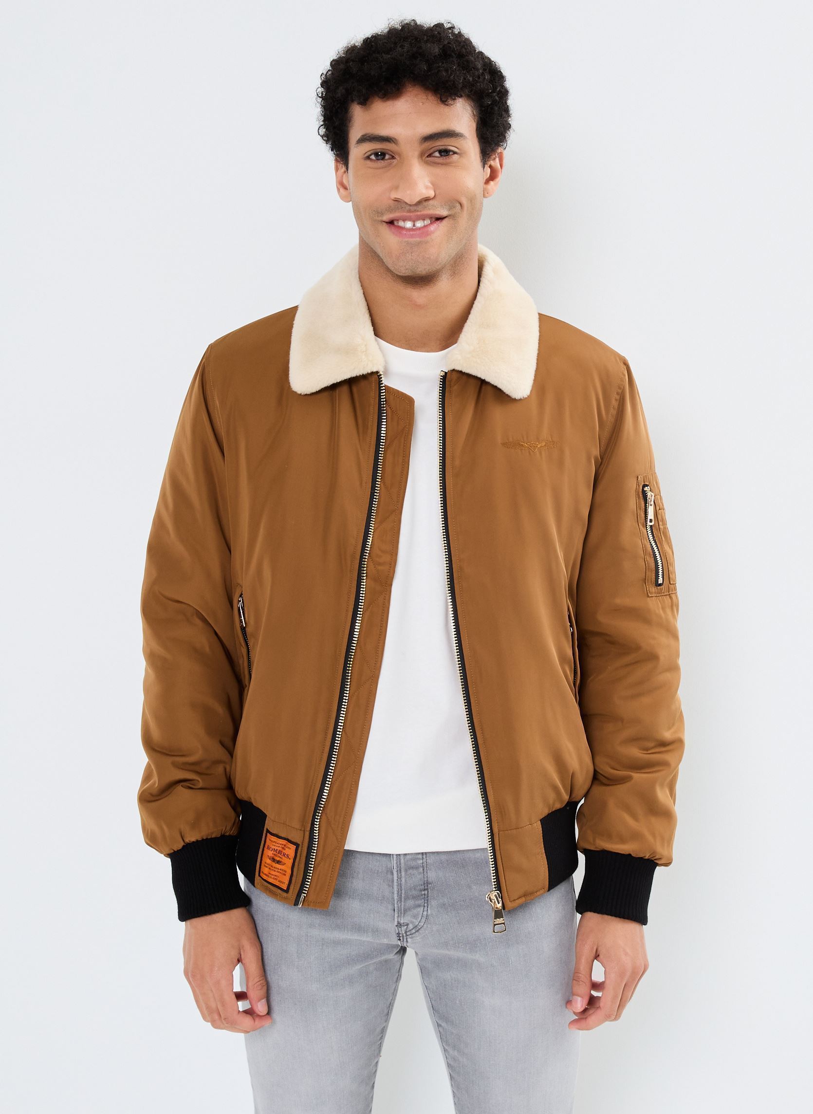 Bomberjacks Versmold Men heren bruin Bombers Original Bomberjacks Versmold Men heren bruin CAMEL