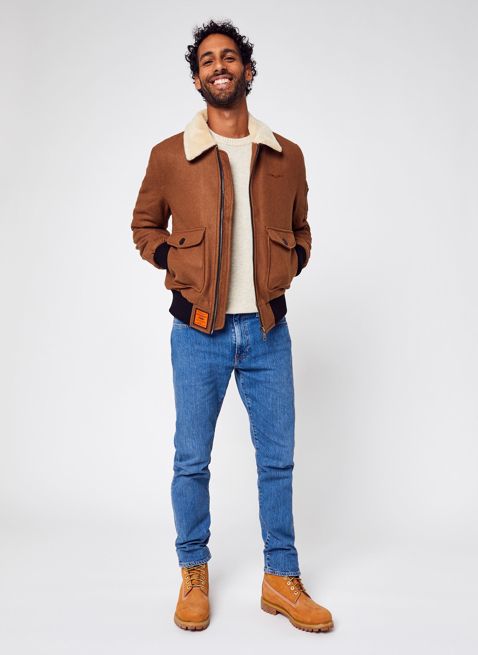 Bomberjacks Aviator Men heren bruin Bombers Original Bomberjacks Aviator Men heren bruin CAMEL