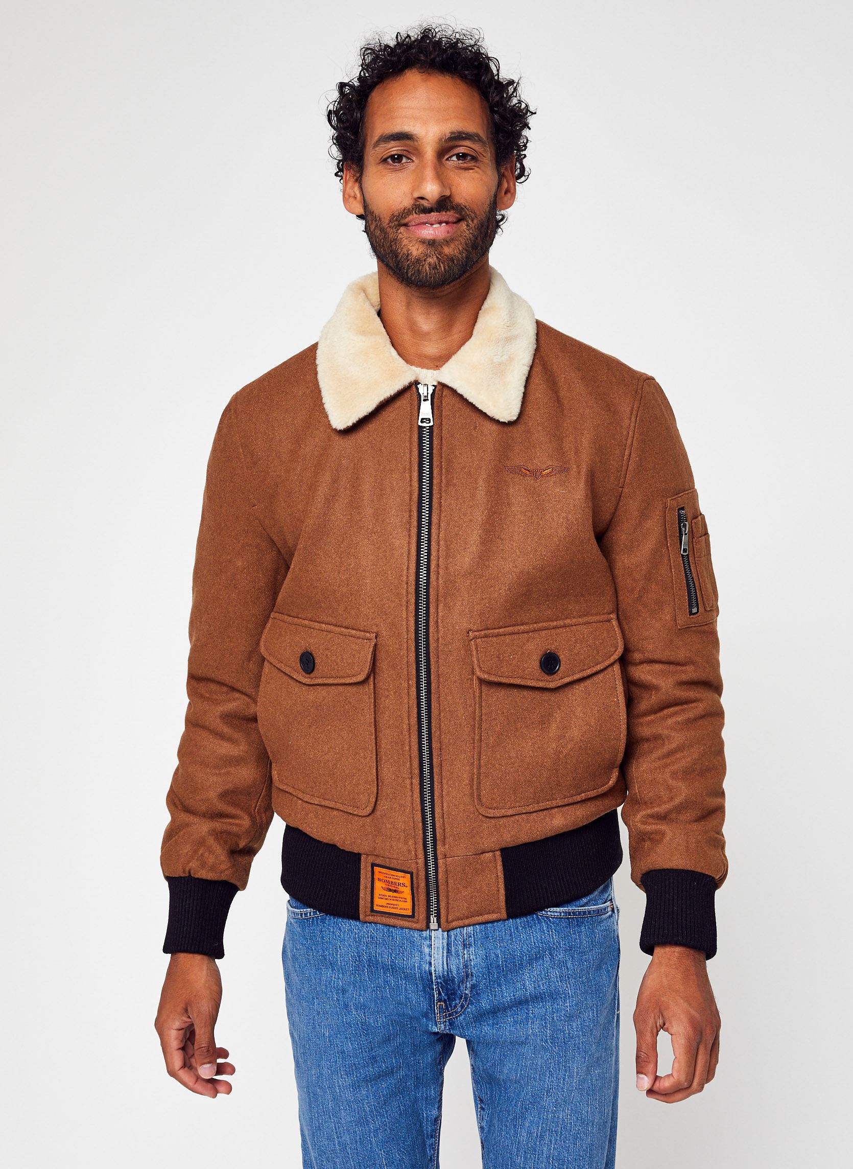 Bomberjacks Aviator Men heren bruin Bombers Original Bomberjacks Aviator Men heren bruin CAMEL