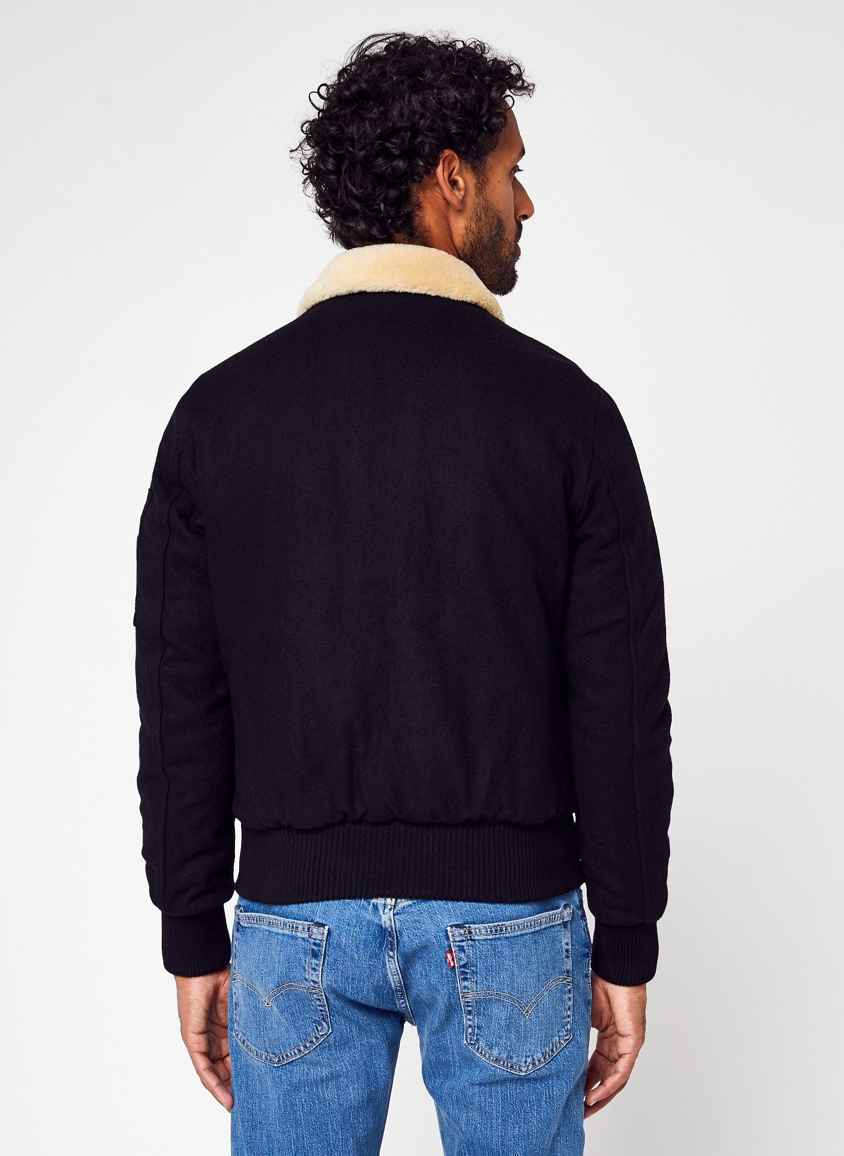 Blousons Aviator Men homme noir Bombers Original Blousons Aviator Men homme noir BLACK
