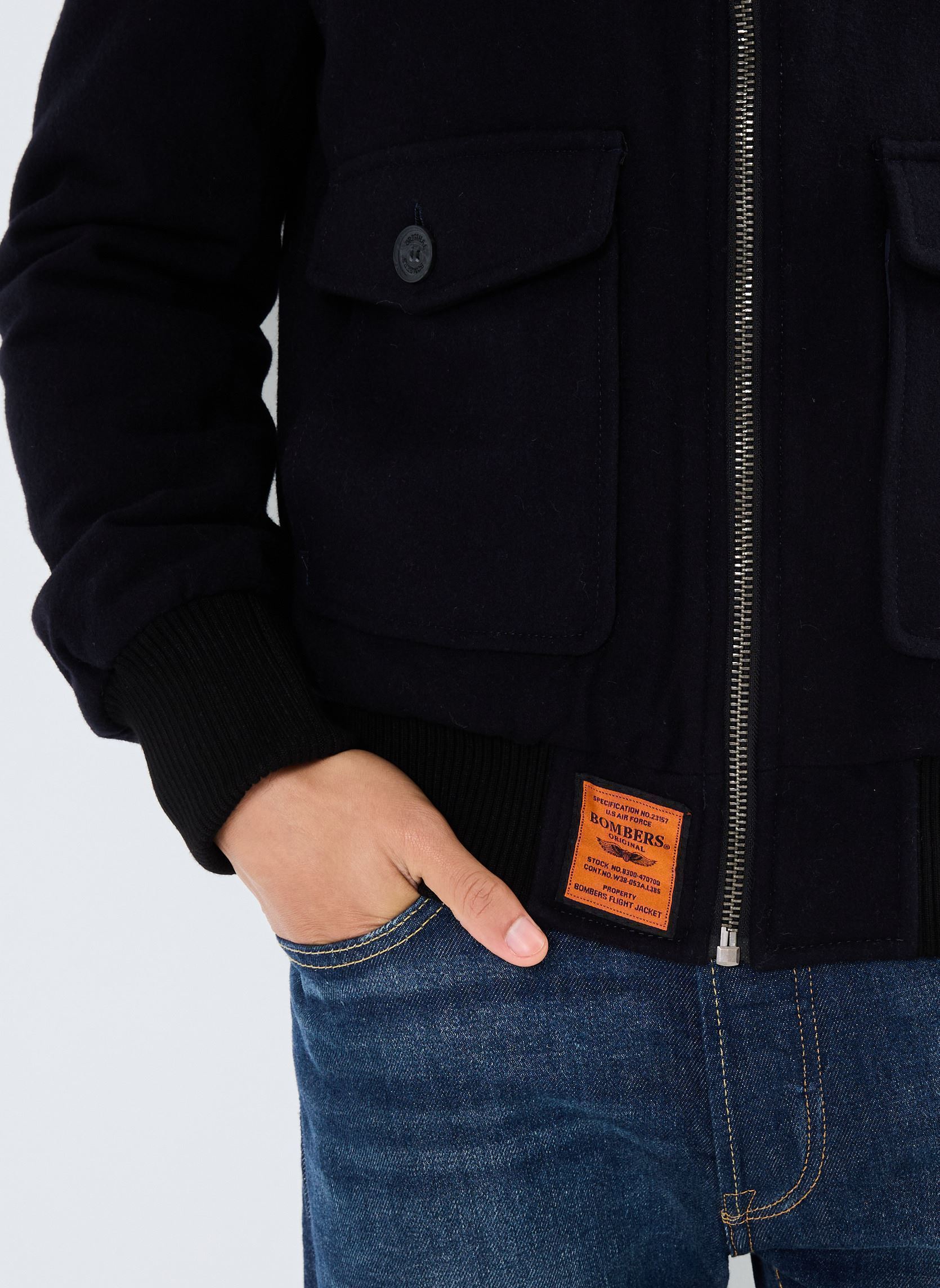 Blousons Aviator Men homme bleu Bombers Original Blousons Aviator Men homme bleu NAVY