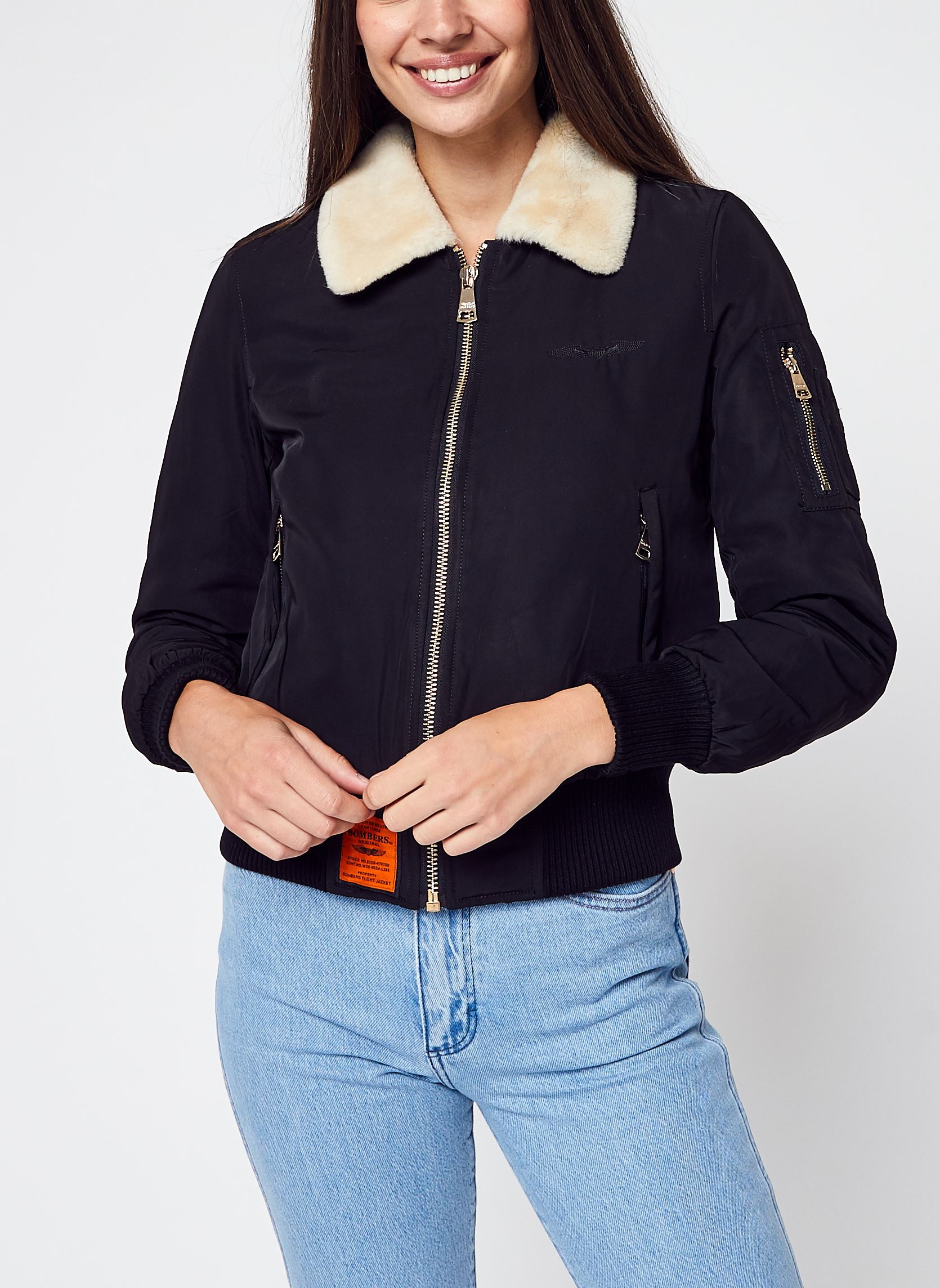 Bomberjacks Barcelone Women dames zwart Bombers Original Bomberjacks Barcelone Women dames zwart BLACK
