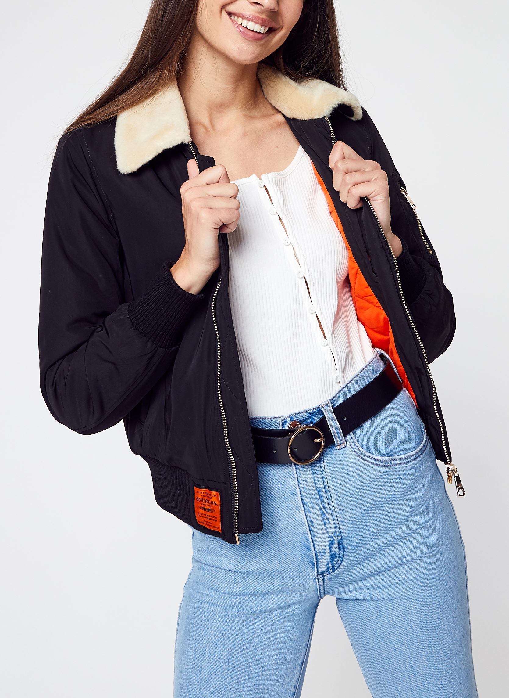 Bomberjacks Barcelone Women dames zwart Bombers Original Bomberjacks Barcelone Women dames zwart BLACK