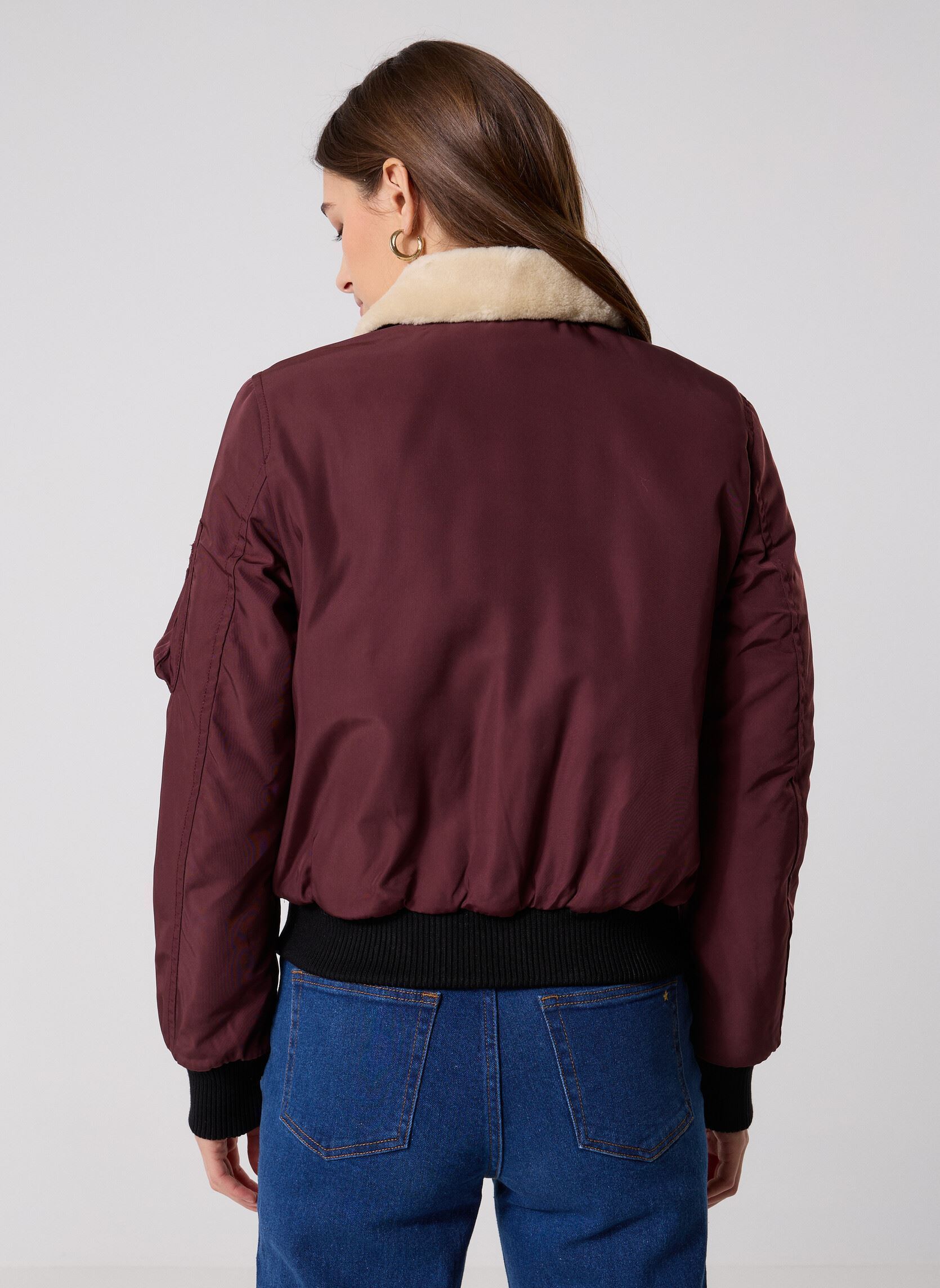 Blousons Barcelone Women femme bordeaux Bombers Original Blousons Barcelone Women femme bordeaux BURGUNDY