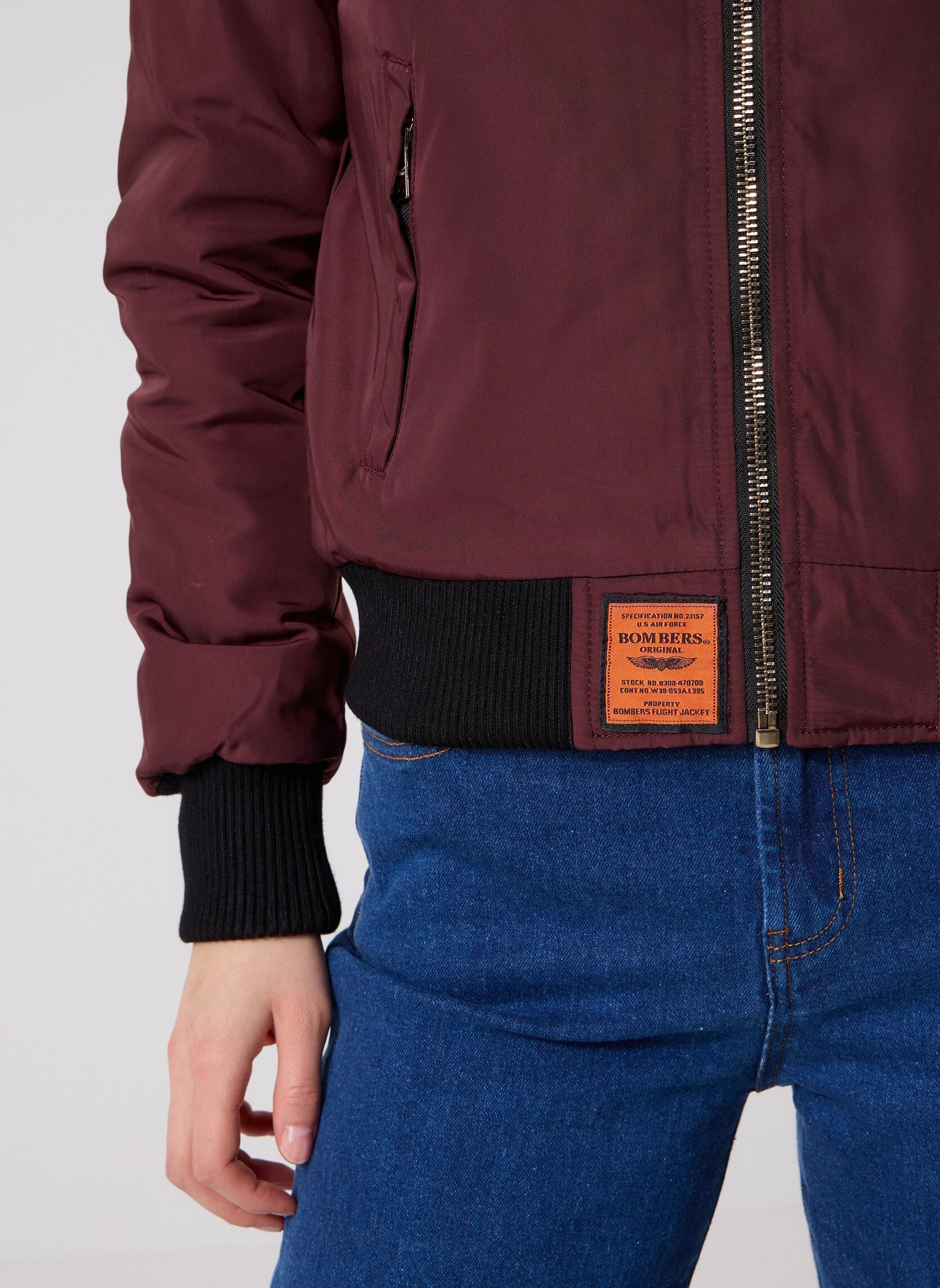 Blousons Barcelone Women femme bordeaux Bombers Original Blousons Barcelone Women femme bordeaux BURGUNDY