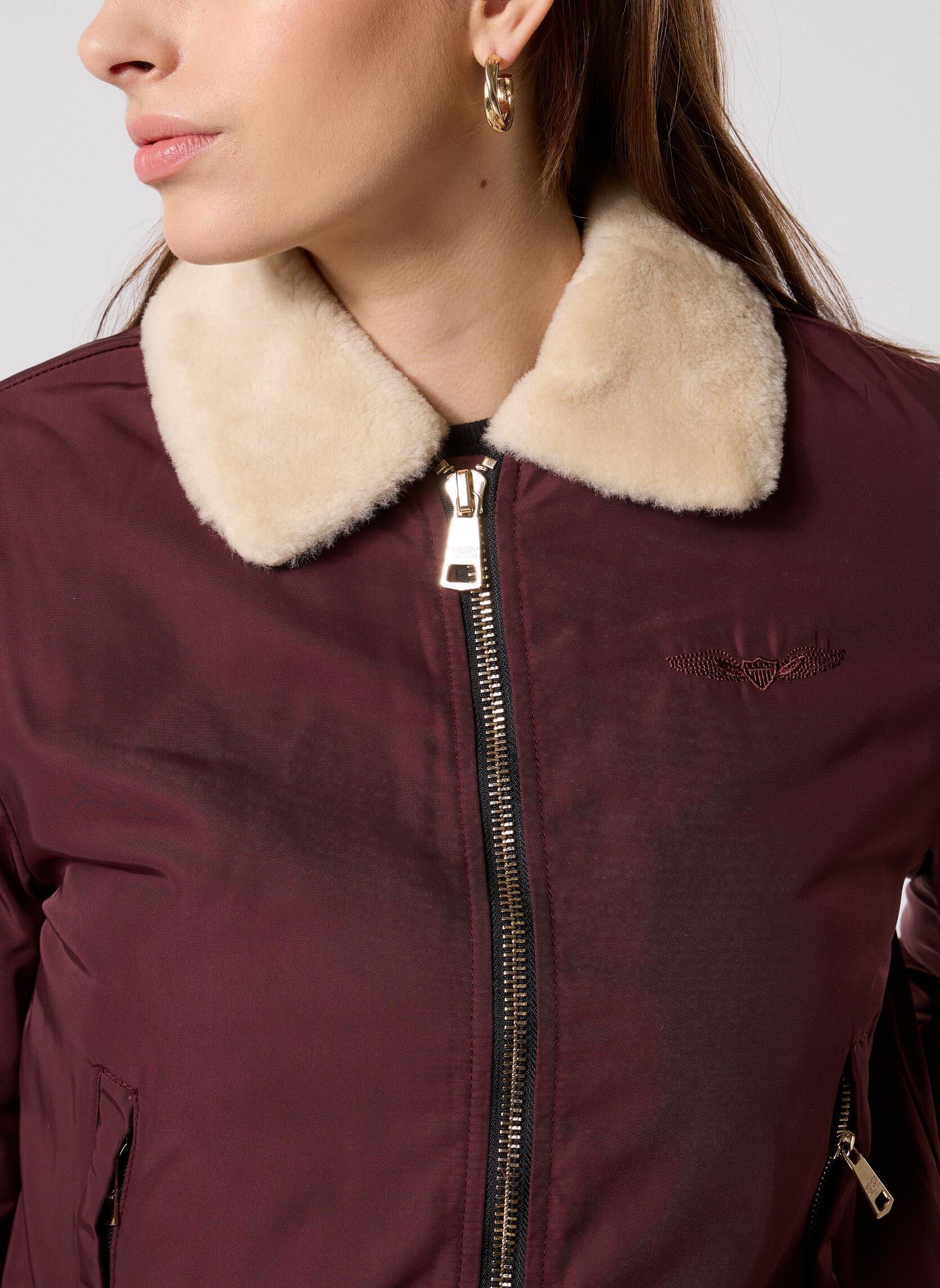 Blousons Barcelone Women femme bordeaux Bombers Original Blousons Barcelone Women femme bordeaux BURGUNDY