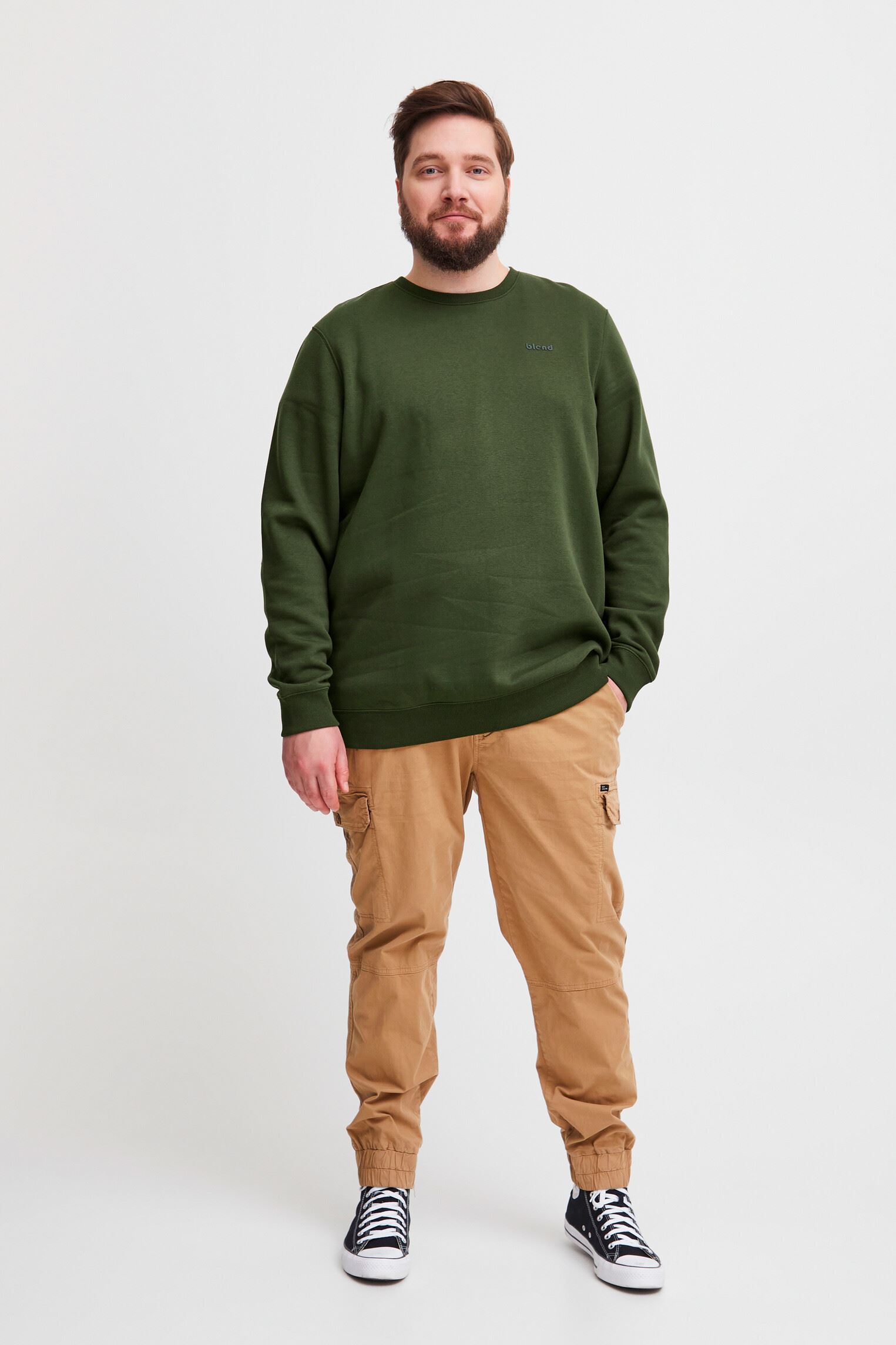 Sweats BHDownton Crew Neck Sweatshirt homme vert Blend Sweats BHDownton Crew Neck Sweatshirt homme vert FOREST NIGHT