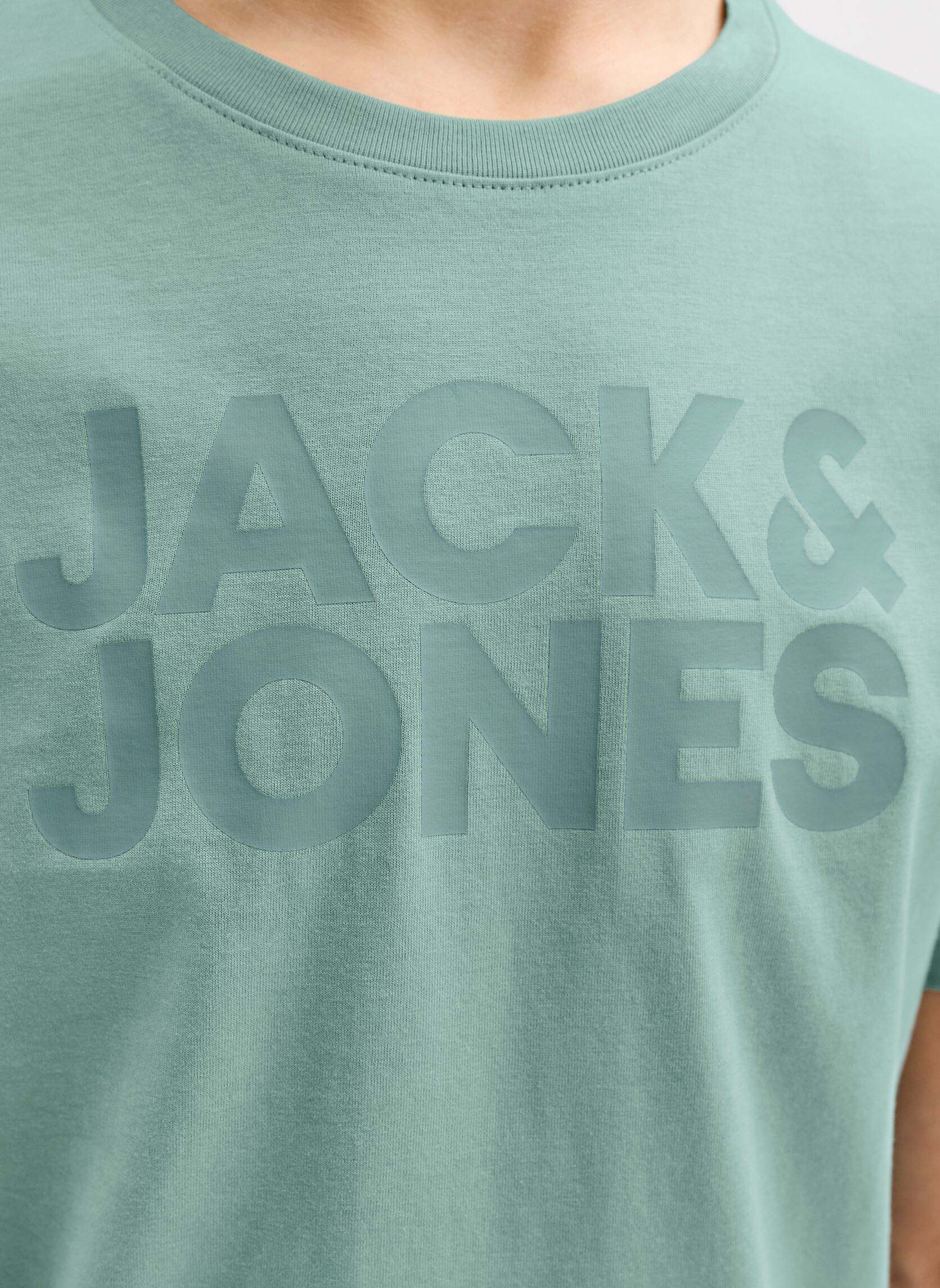 T-shirts Jjecorp Logo Tee Ss Crew Neck Noos Jr jongens blauw Jack & Jones T-shirts Jjecorp Logo Tee Ss Crew Neck Noos Jr jongens blauw Mineral blue