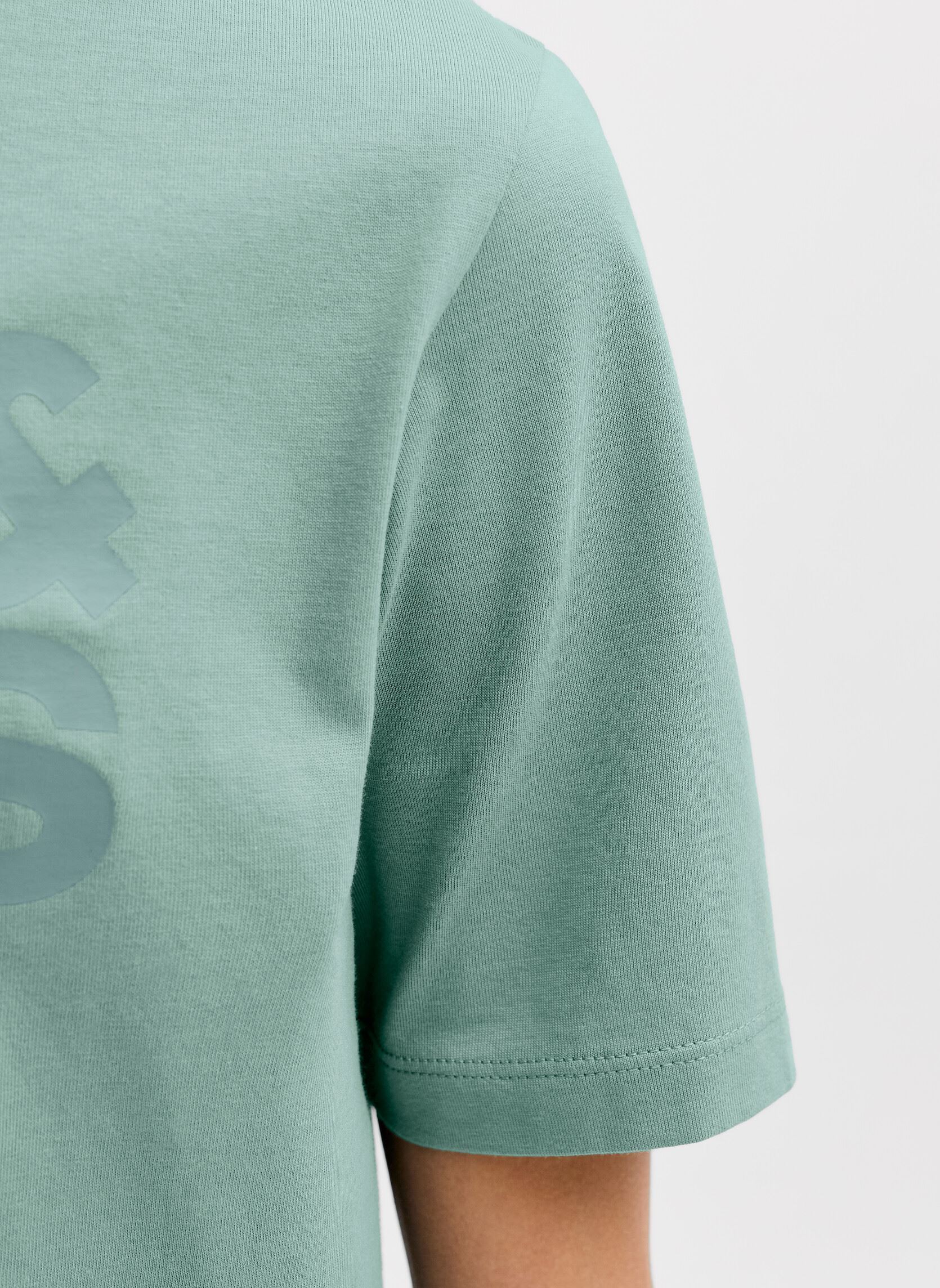 T-shirts Jjecorp Logo Tee Ss Crew Neck Noos Jr jongens blauw Jack & Jones T-shirts Jjecorp Logo Tee Ss Crew Neck Noos Jr jongens blauw Mineral blue