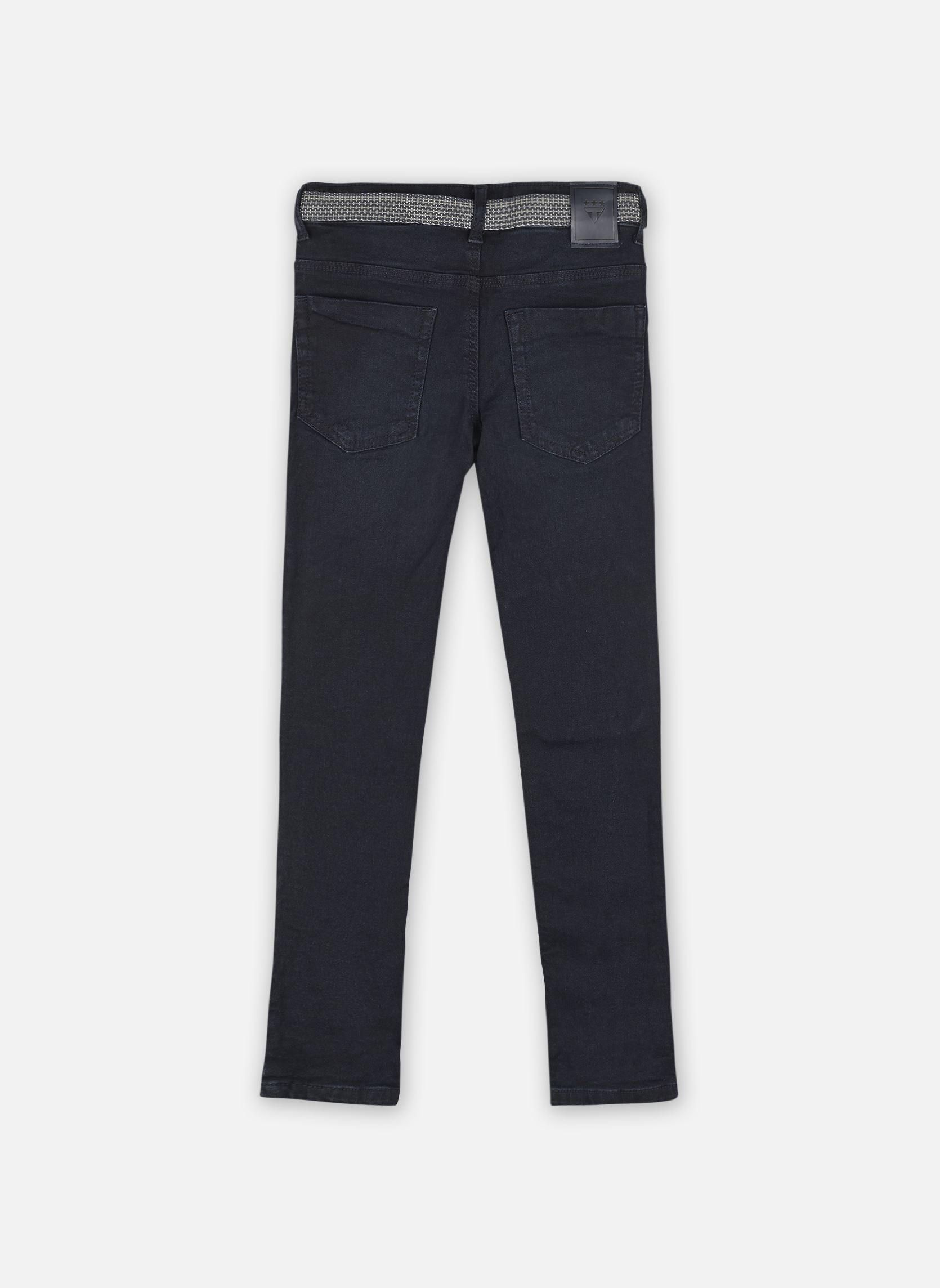 Jeans slim e skinny Pantalon Skinny Low Waist Arosbeef bambino nero Tape à l'oeil Jeans slim e skinny Pantalon Skinny Low Waist Arosbeef bambino nero DENIM BLUE BLACK