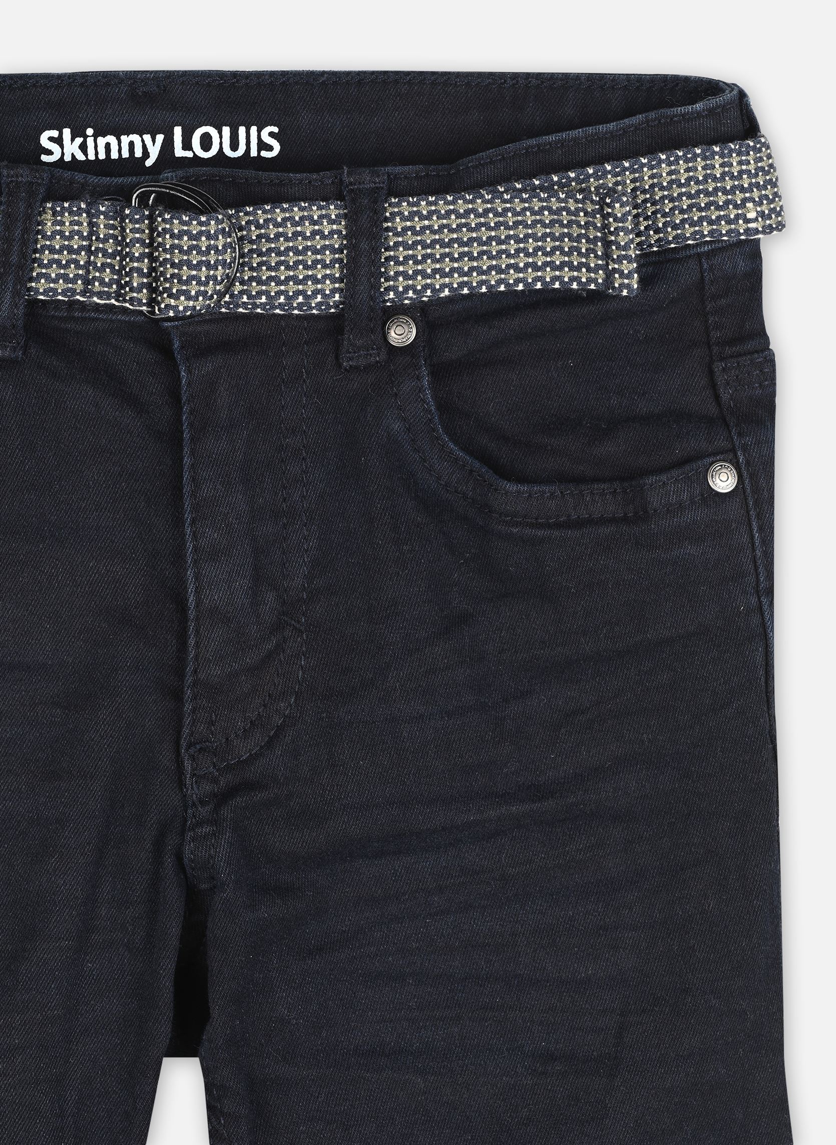 Jeans slim e skinny Pantalon Skinny Low Waist Arosbeef bambino nero Tape à l'oeil Jeans slim e skinny Pantalon Skinny Low Waist Arosbeef bambino nero DENIM BLUE BLACK