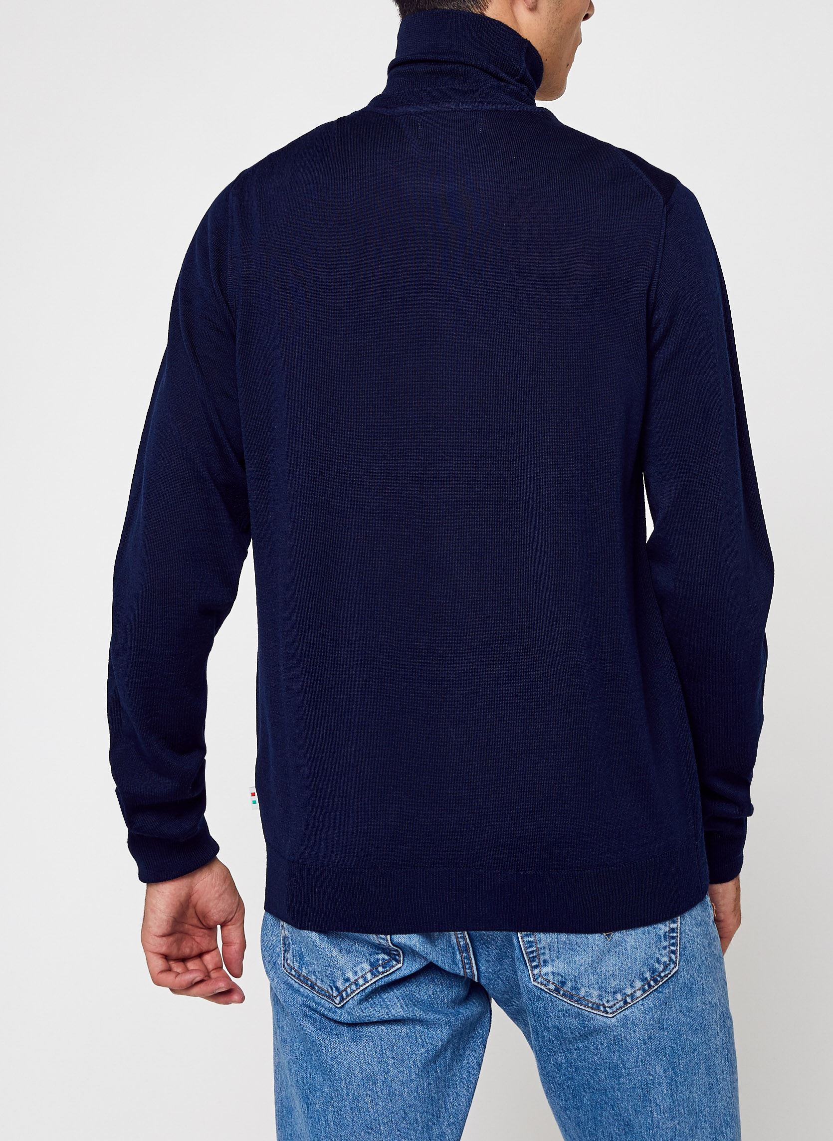 Pulls Konrad Merino Roll Neck Knit homme bleu Casual Friday Pulls Konrad Merino Roll Neck Knit homme bleu NAVY